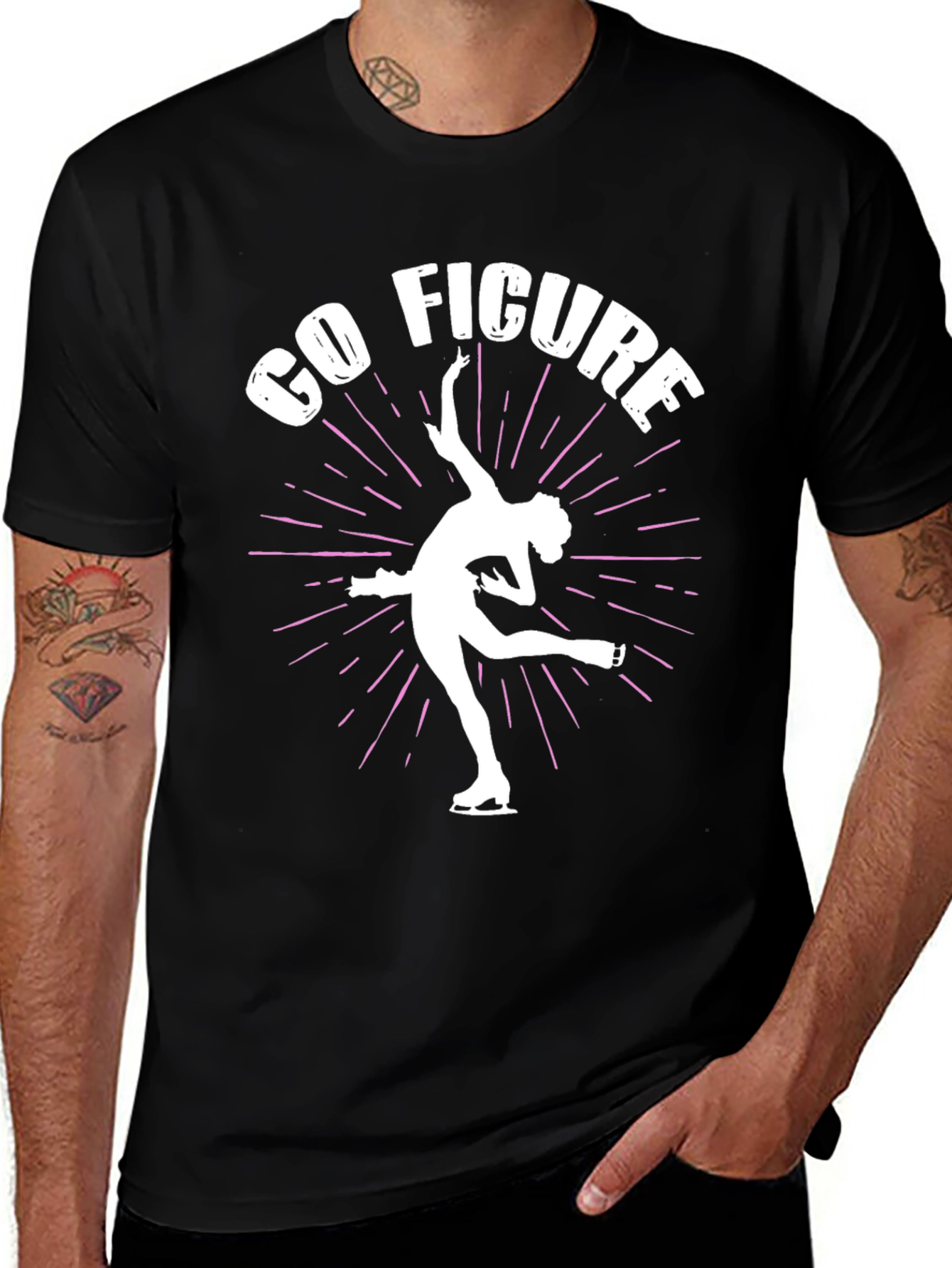 Go Figure Skating Graphic Tee - Unique Design