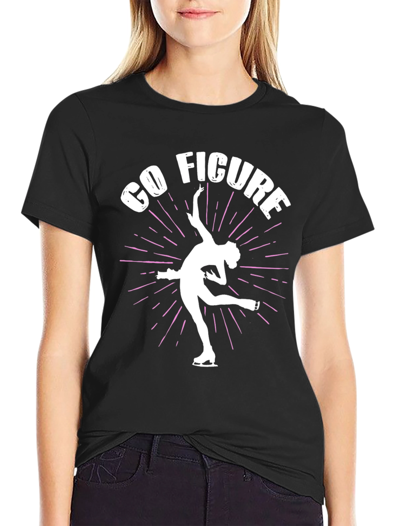 Go Figure Skating Graphic Tee - Unique Design