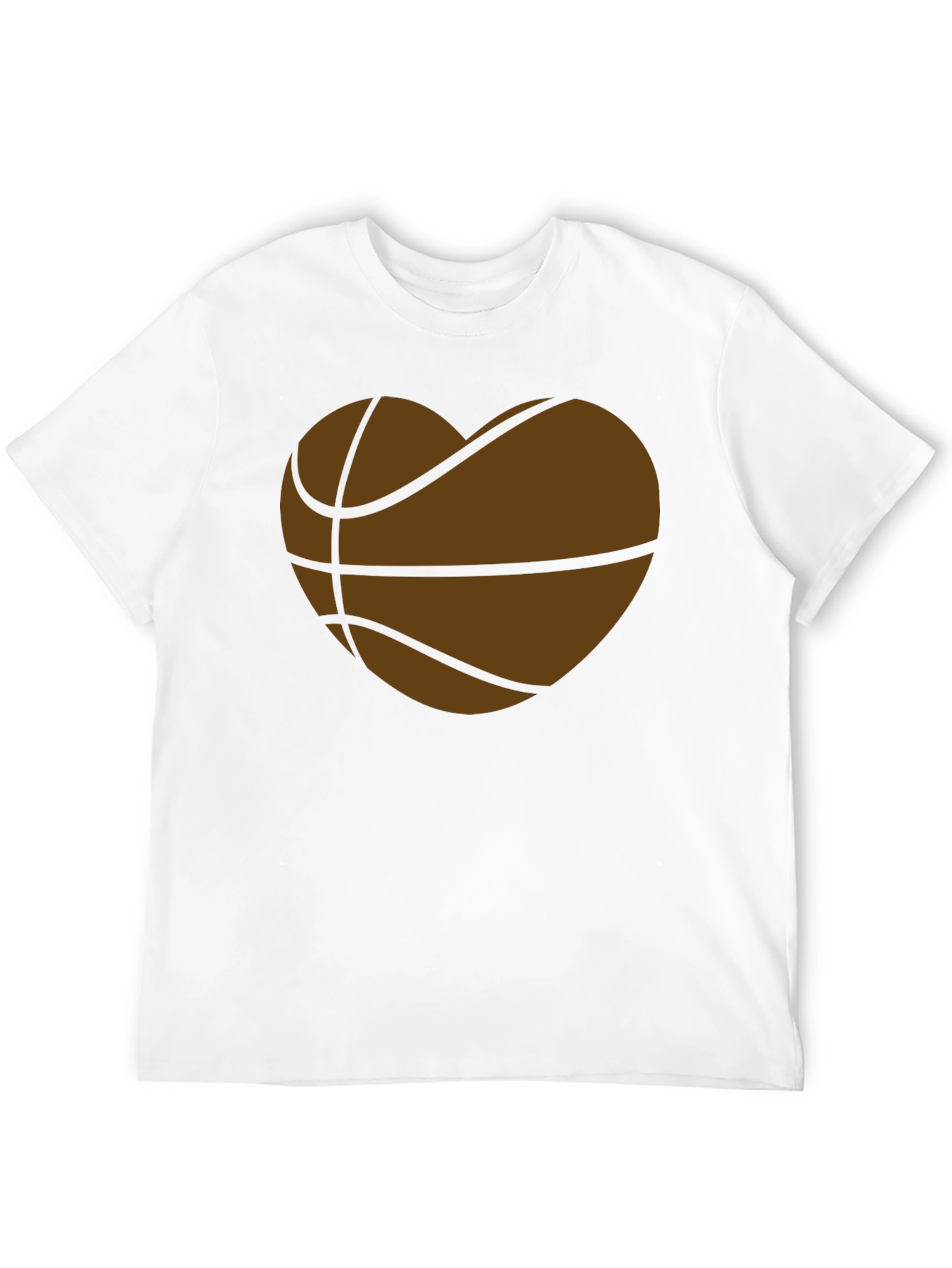 Basketball Heart T-Shirt - Sporty Graphic Tee