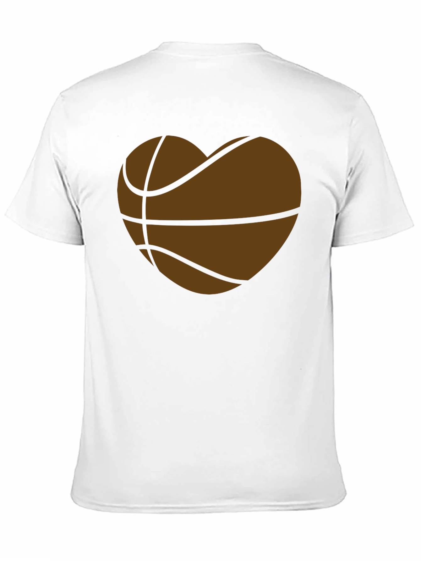 Basketball Heart T-Shirt - Sporty Graphic Tee