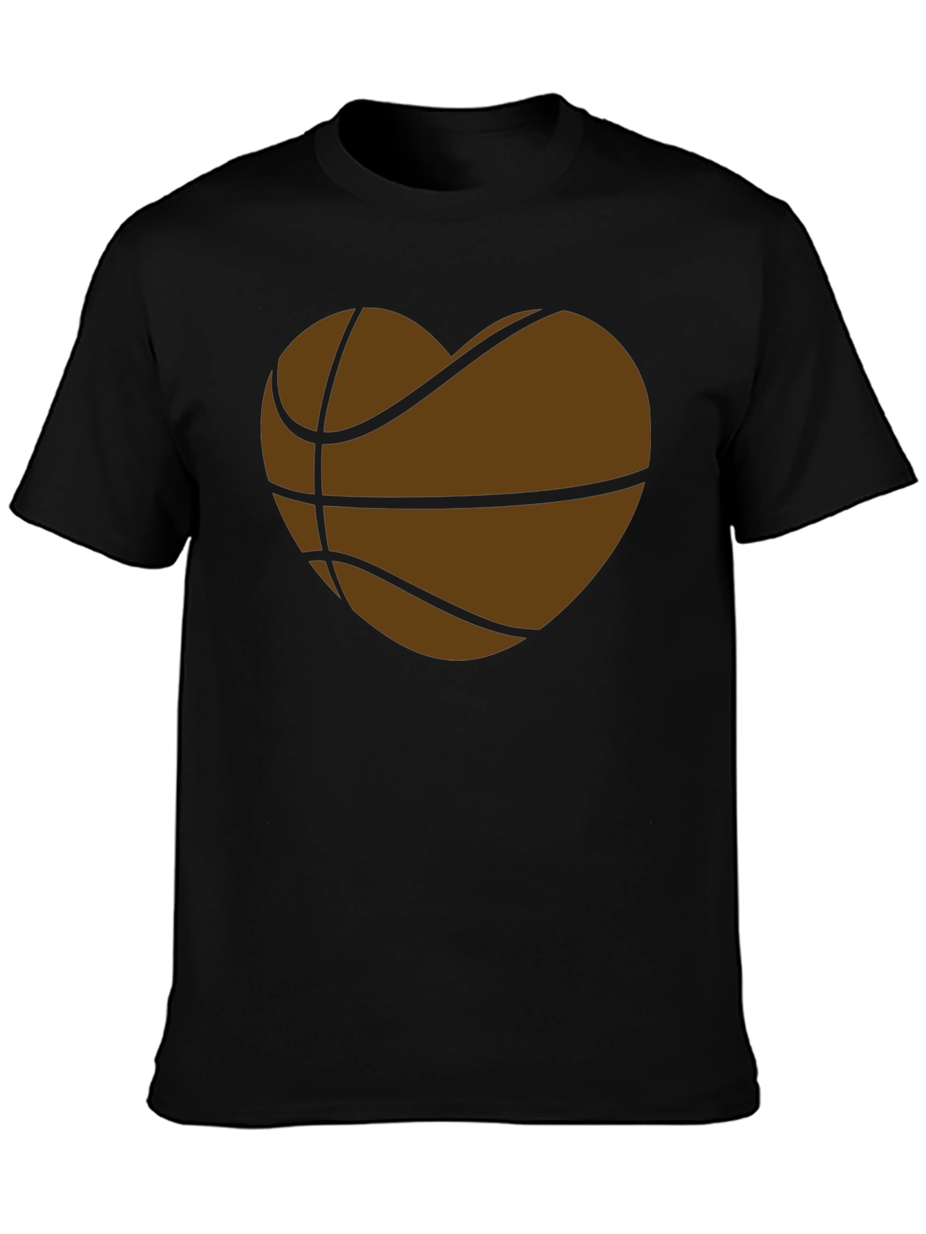 Basketball Heart T-Shirt - Sporty Graphic Tee
