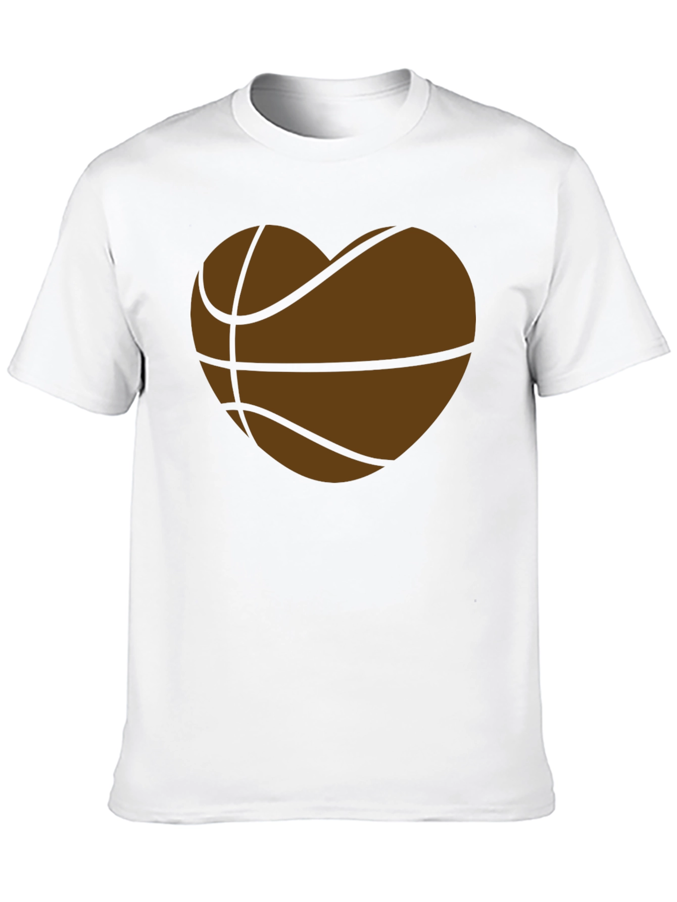 Basketball Heart T-Shirt - Sporty Graphic Tee