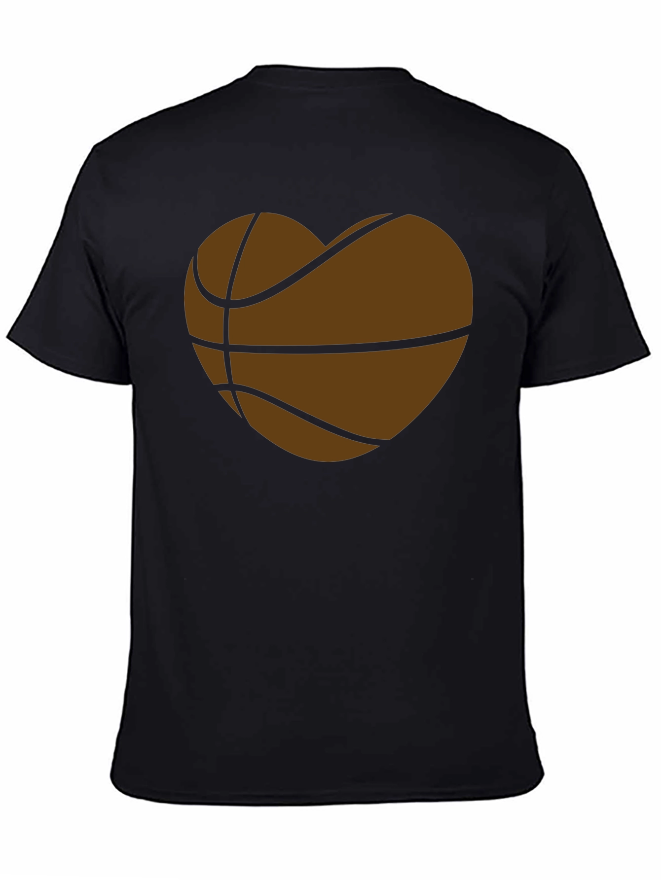 Basketball Heart T-Shirt - Sporty Graphic Tee
