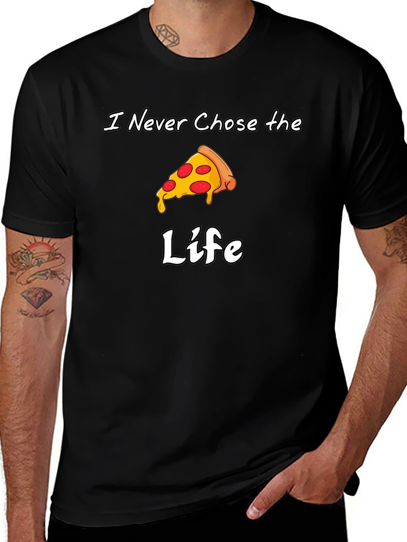 I Never Chose the Pizza Life Graphic Tee