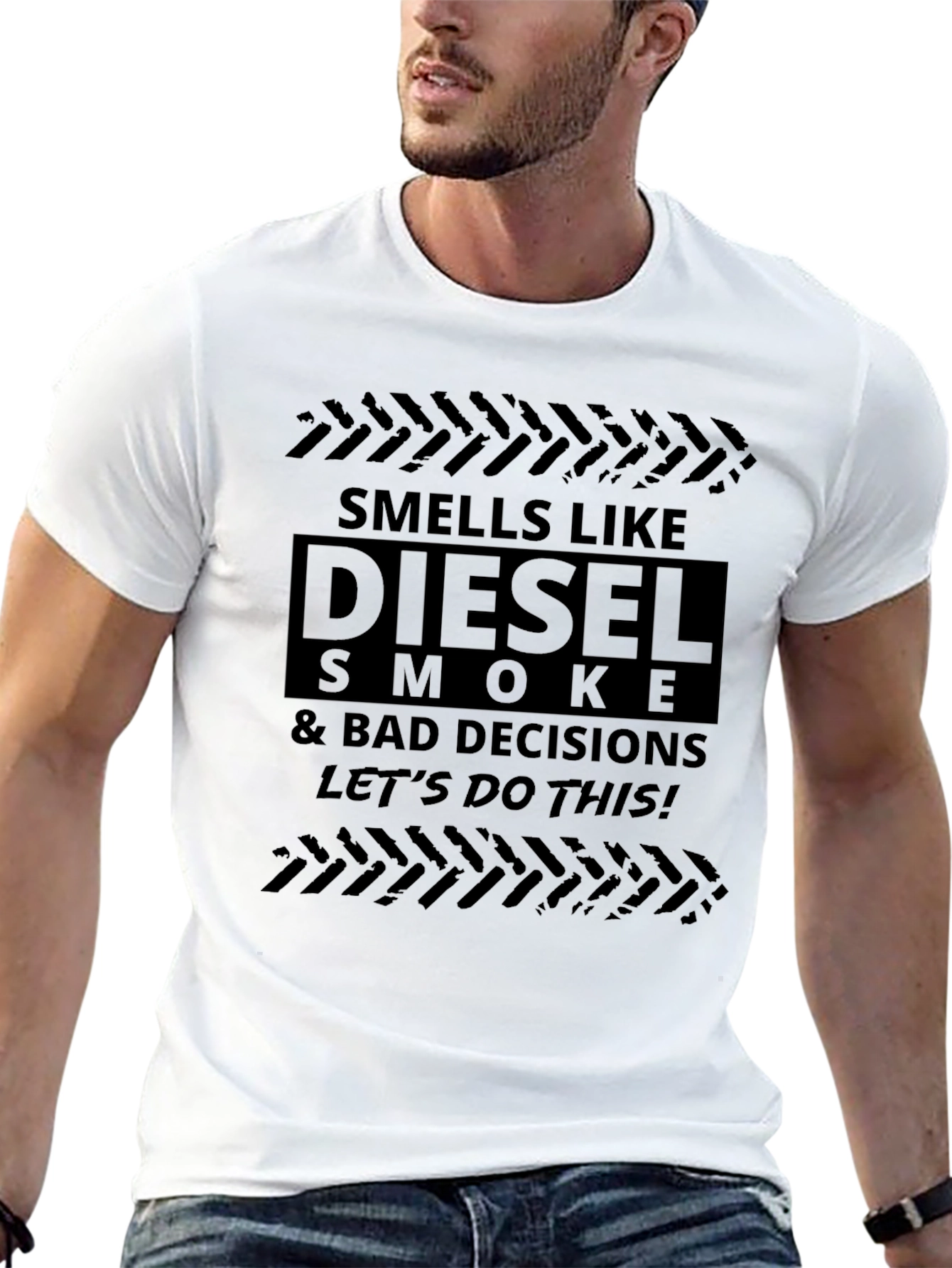 Diesel Smoke & Bad Decisions Black Graphic T-Shirt