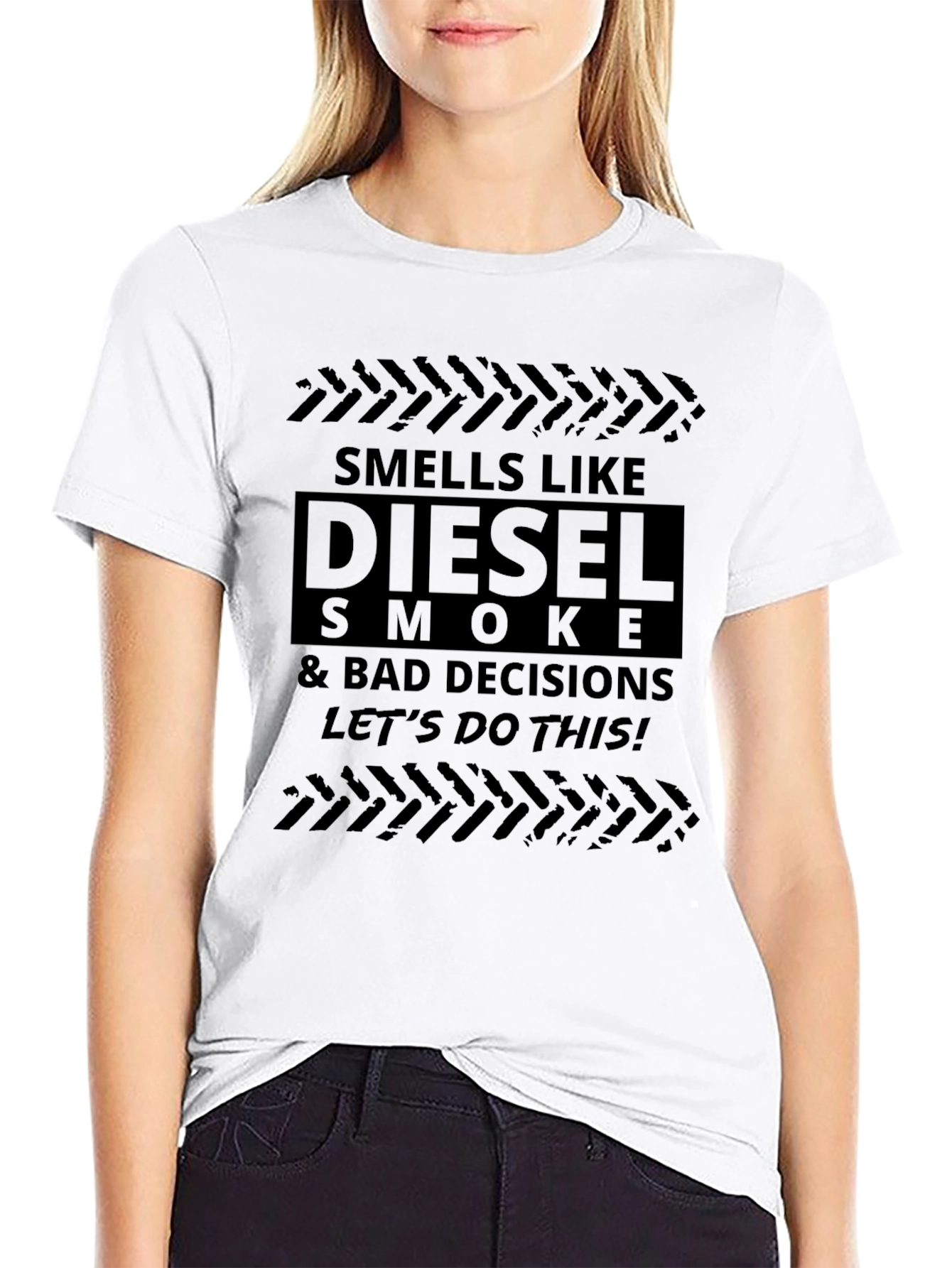 Diesel Smoke & Bad Decisions Black Graphic T-Shirt