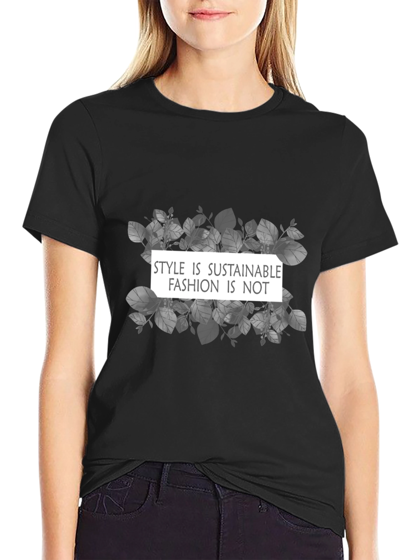 Sustainable Style Graphic Tee - Soft Cotton Blend