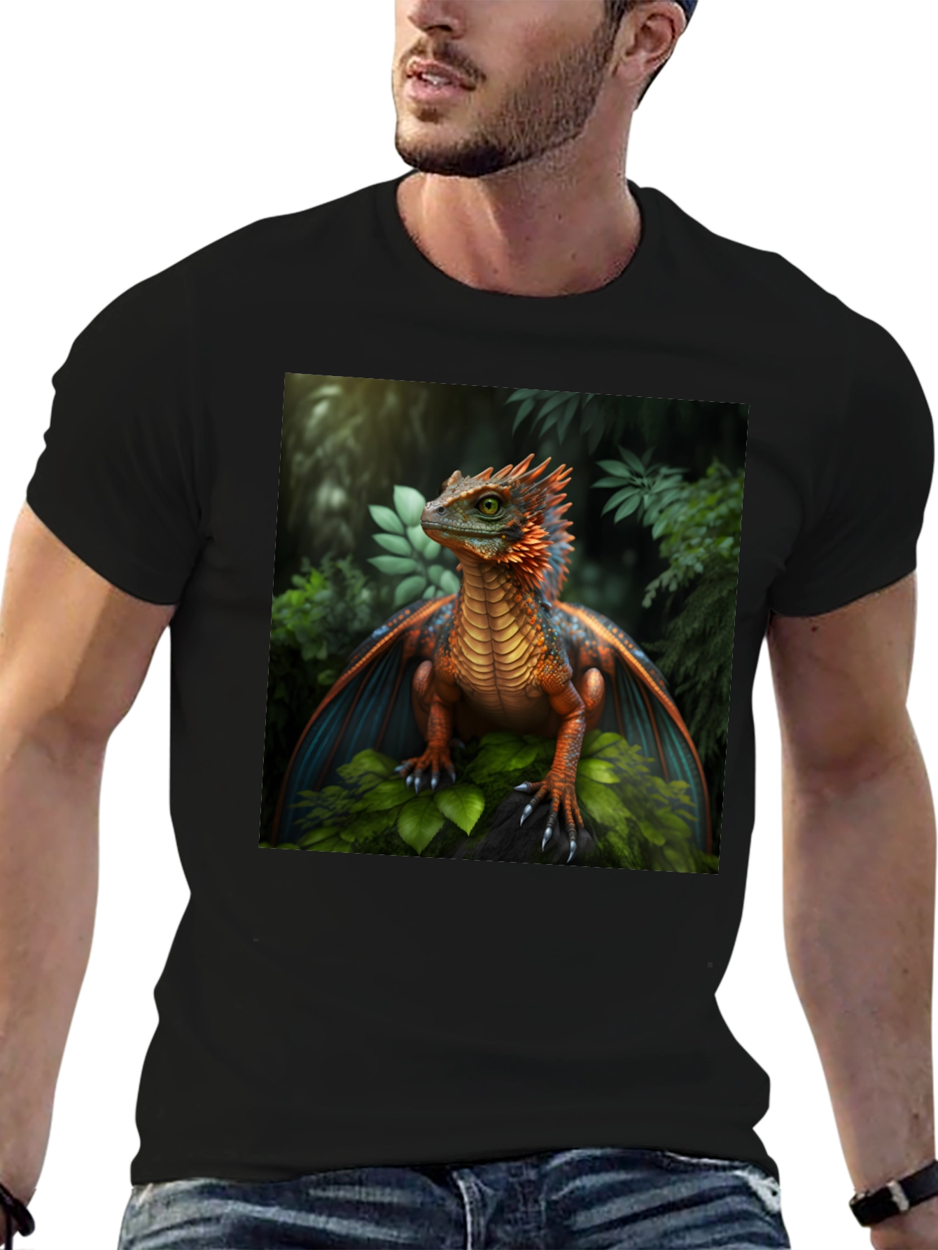 Dragon Graphic Tee - Fantasy Creature Print