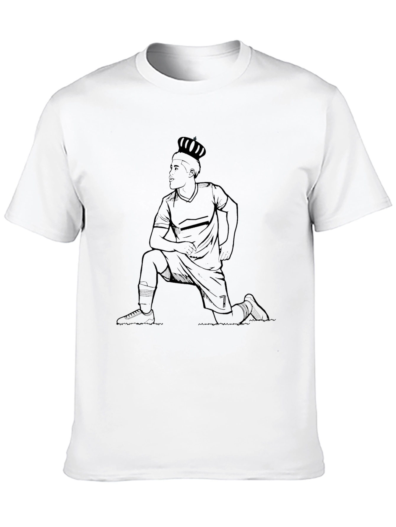 Kneeling King T-Shirt - Black Graphic Tee