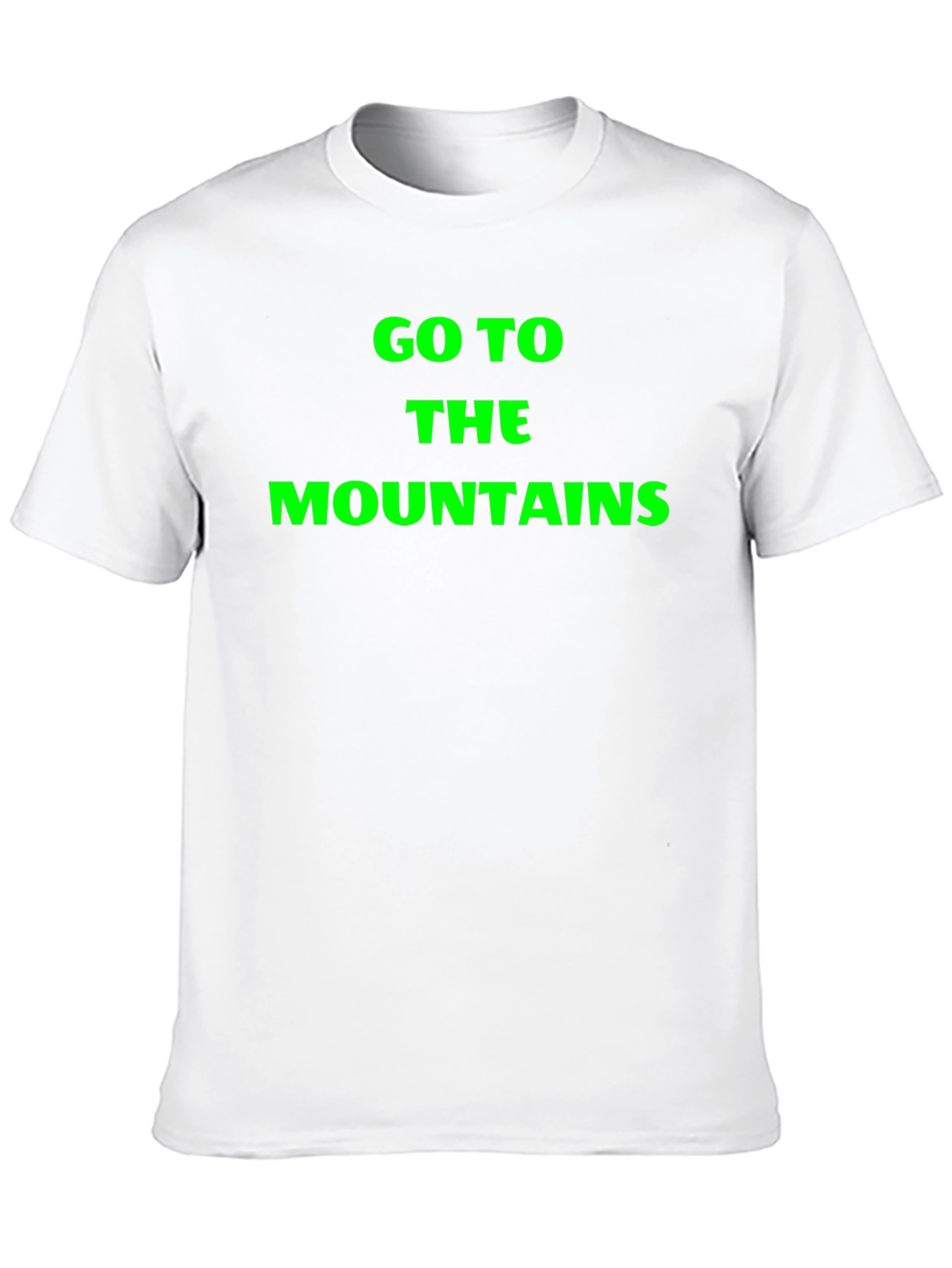 Go To The Mountains Black Graphic Tee