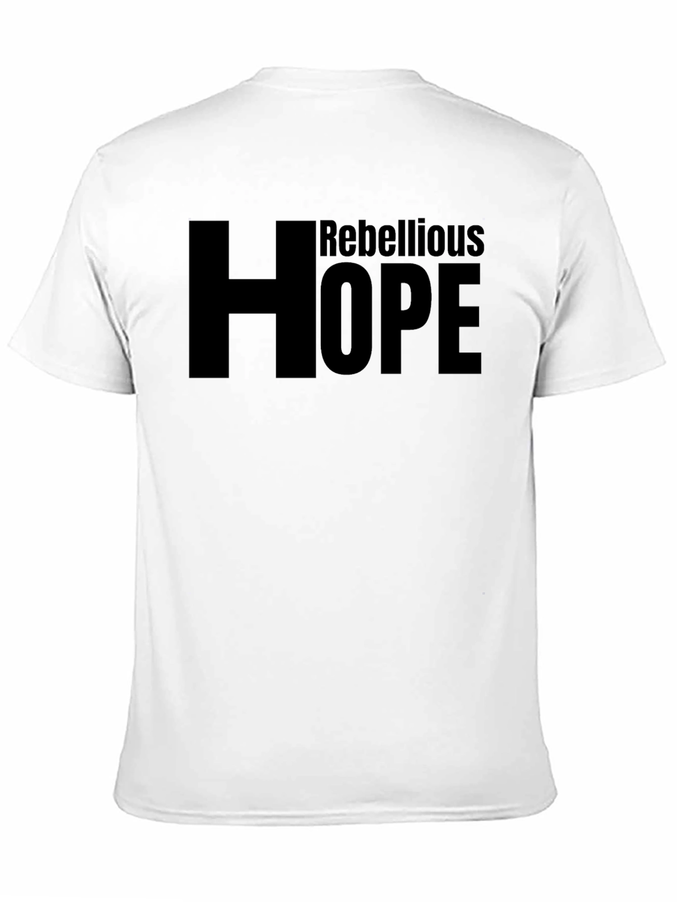 Rebellious Hope T-Shirt - Unisex Black Graphic Tee