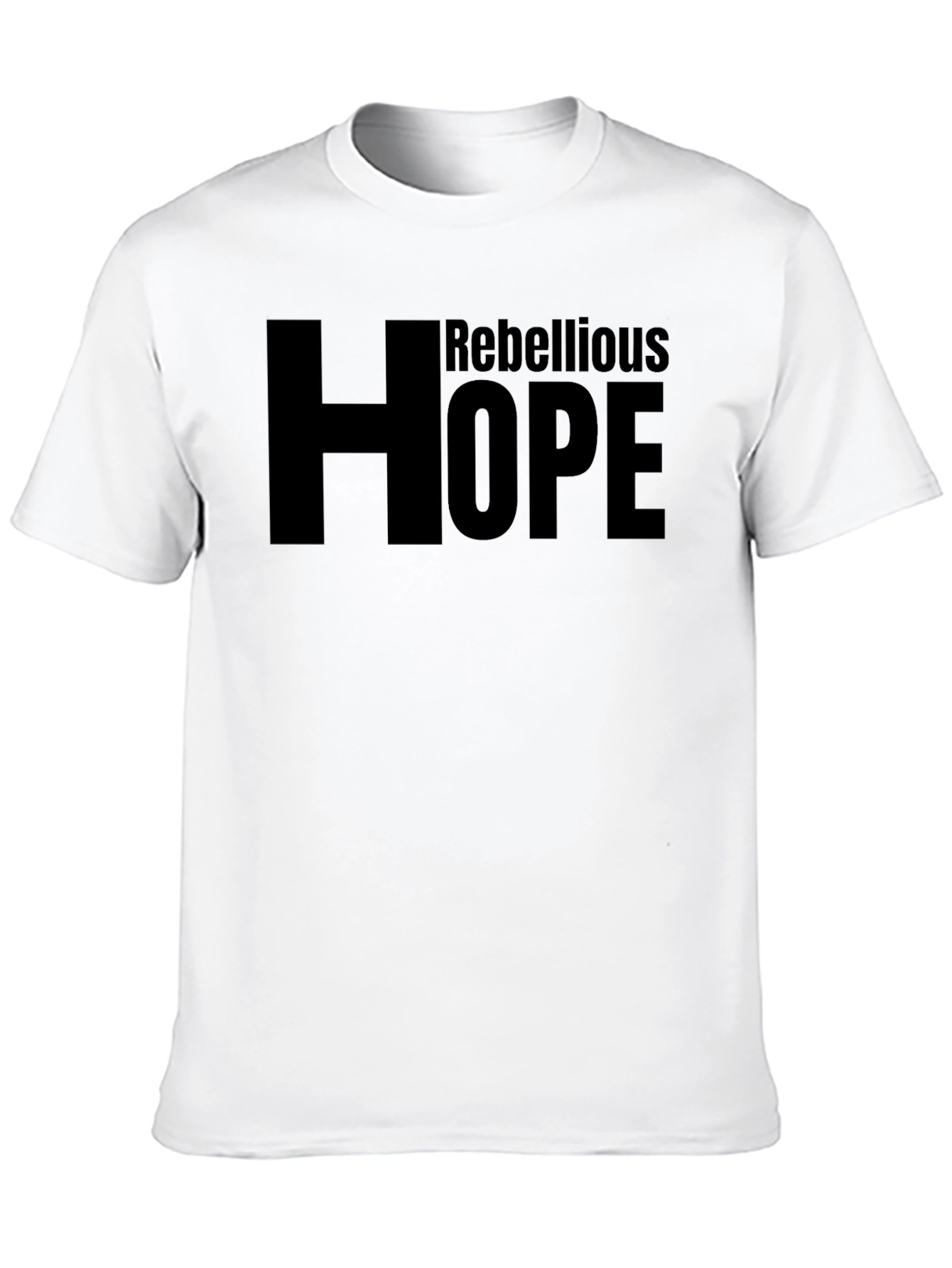 Rebellious Hope T-Shirt - Unisex Black Graphic Tee