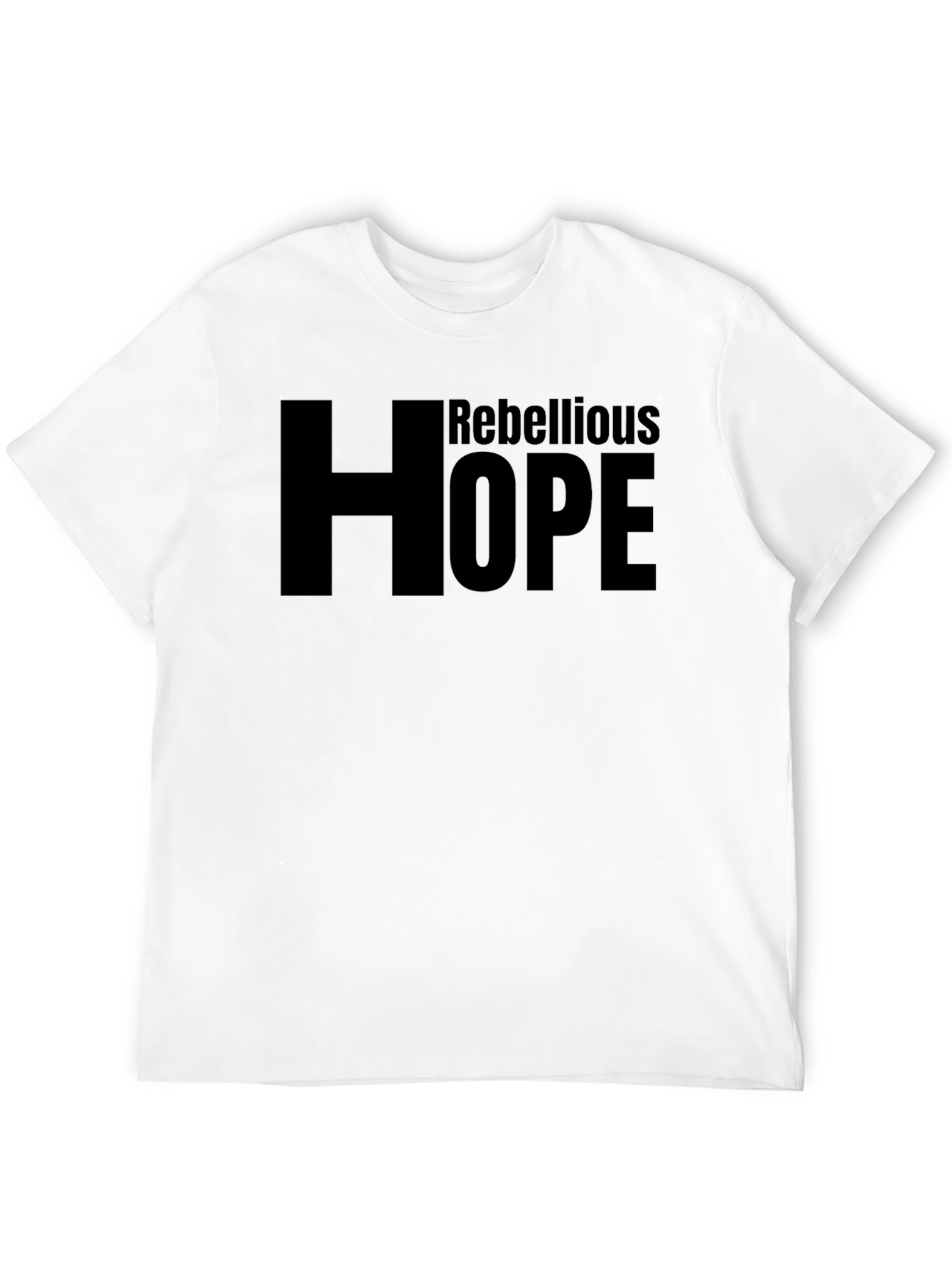 Rebellious Hope T-Shirt - Unisex Black Graphic Tee