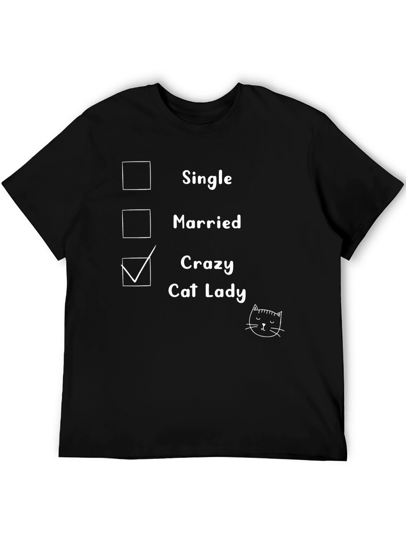 Crazy Cat Lady Graphic Tee - Novelty T-Shirt