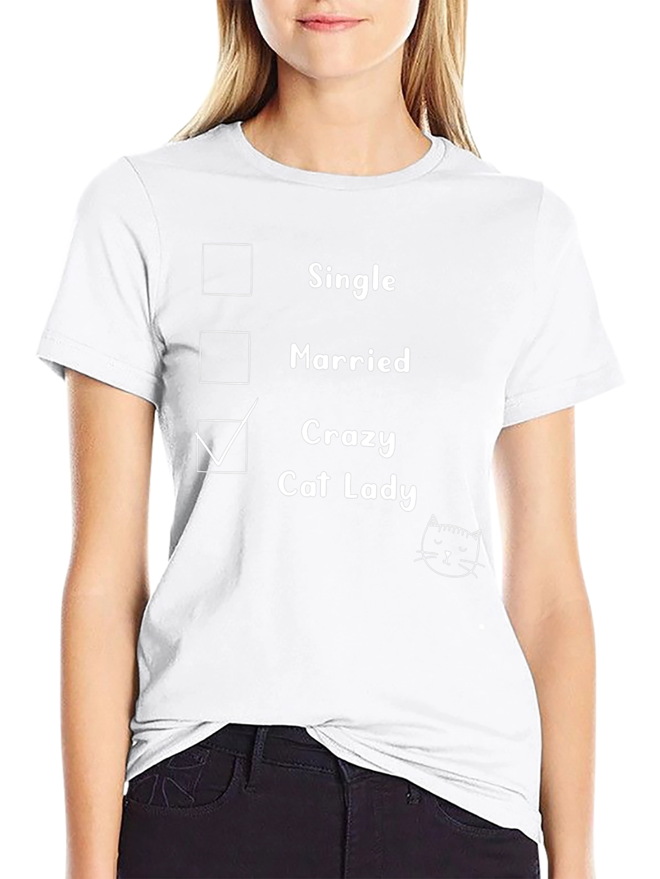Crazy Cat Lady Graphic Tee - Novelty T-Shirt