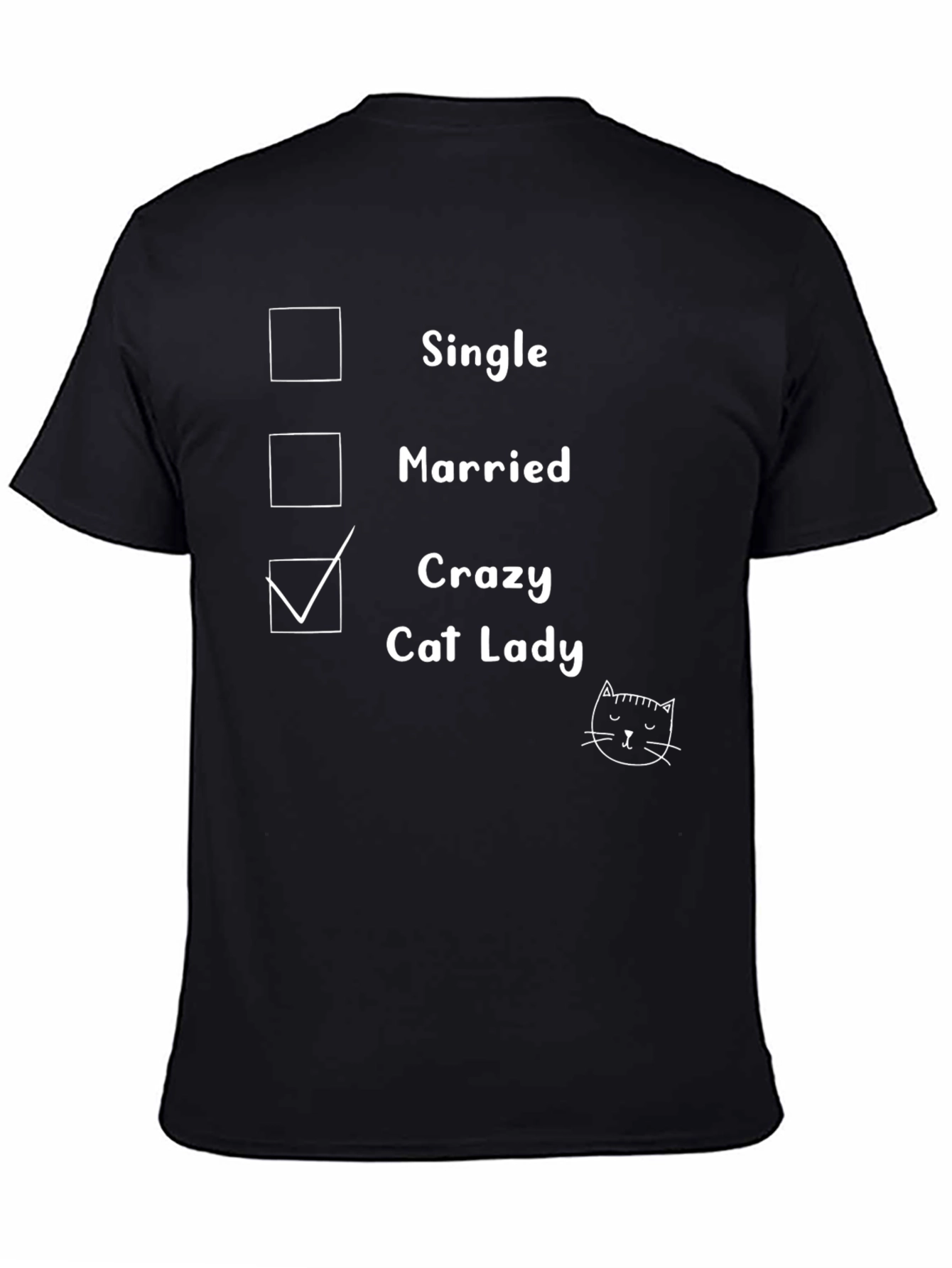 Crazy Cat Lady Graphic Tee - Novelty T-Shirt