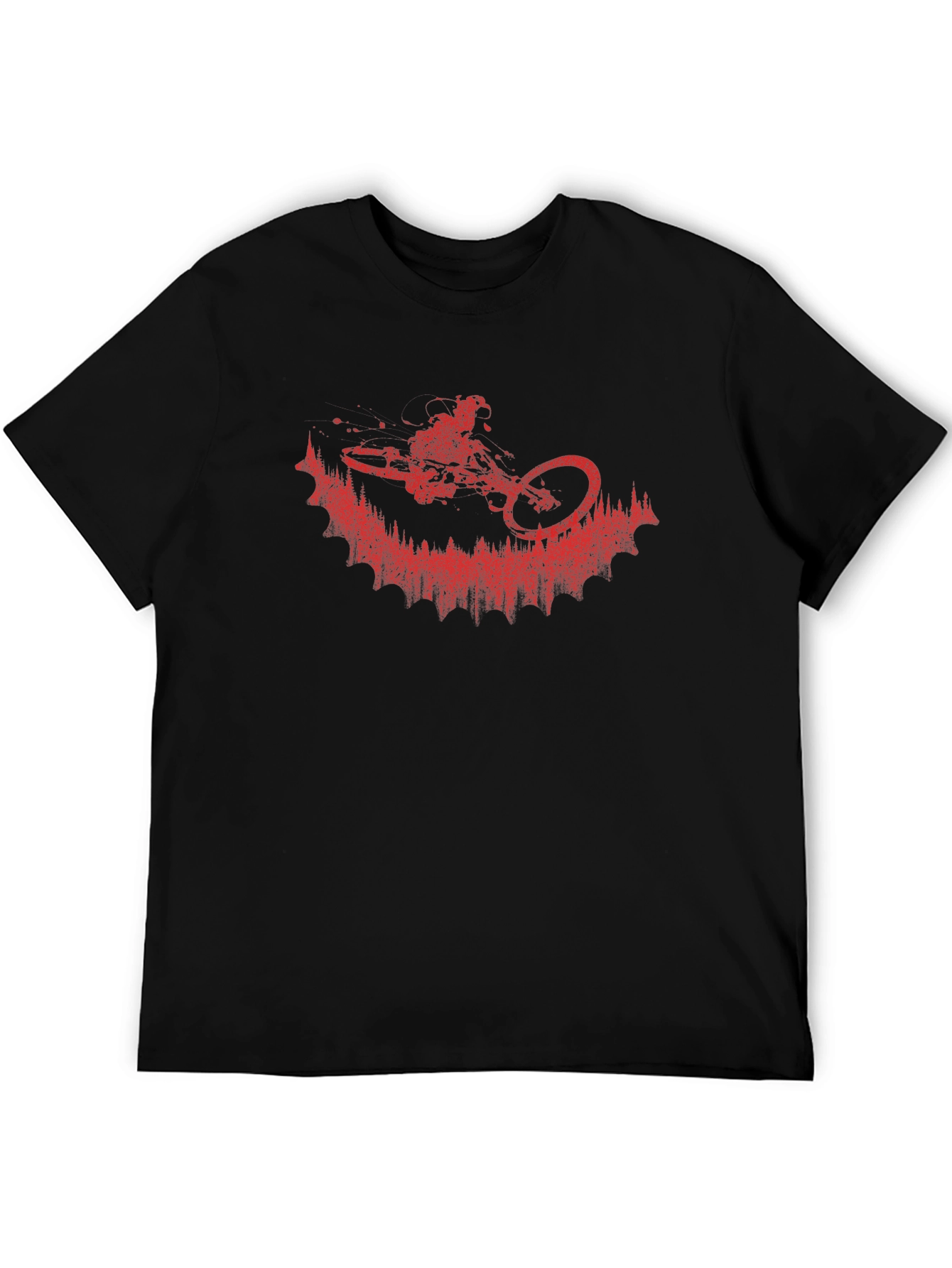 Mountain Bike Silhouette Graphic Tee - Ride in Style!