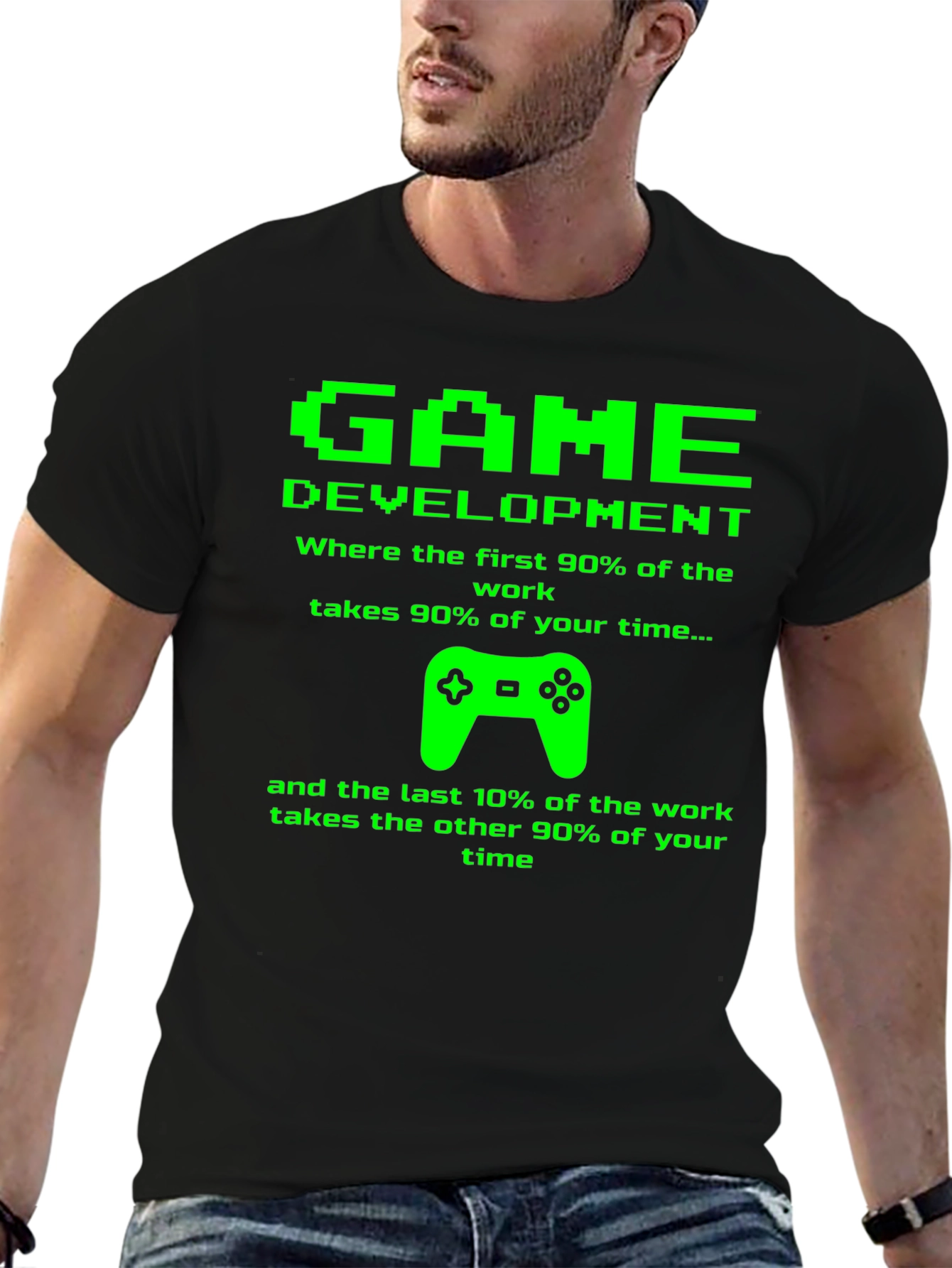 Game Development Funny Black T-Shirt