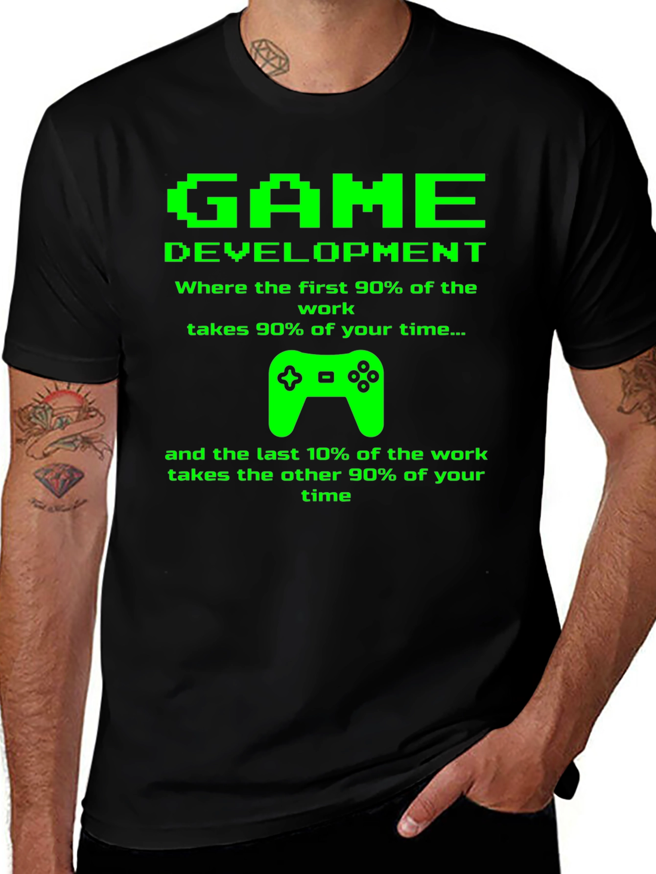 Game Development Funny Black T-Shirt