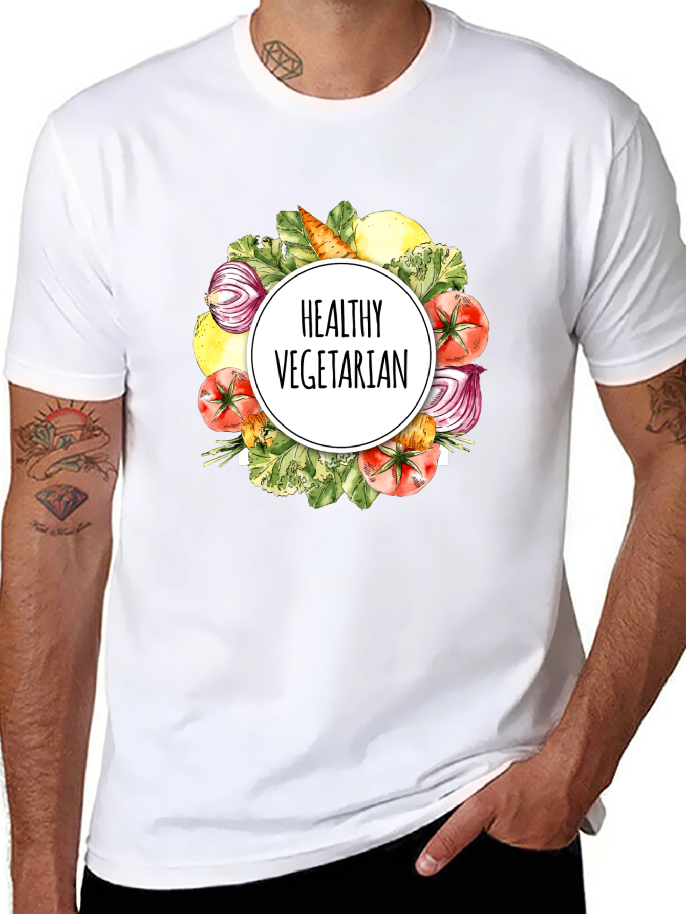 Healthy Vegetarian T-Shirt Eat Green