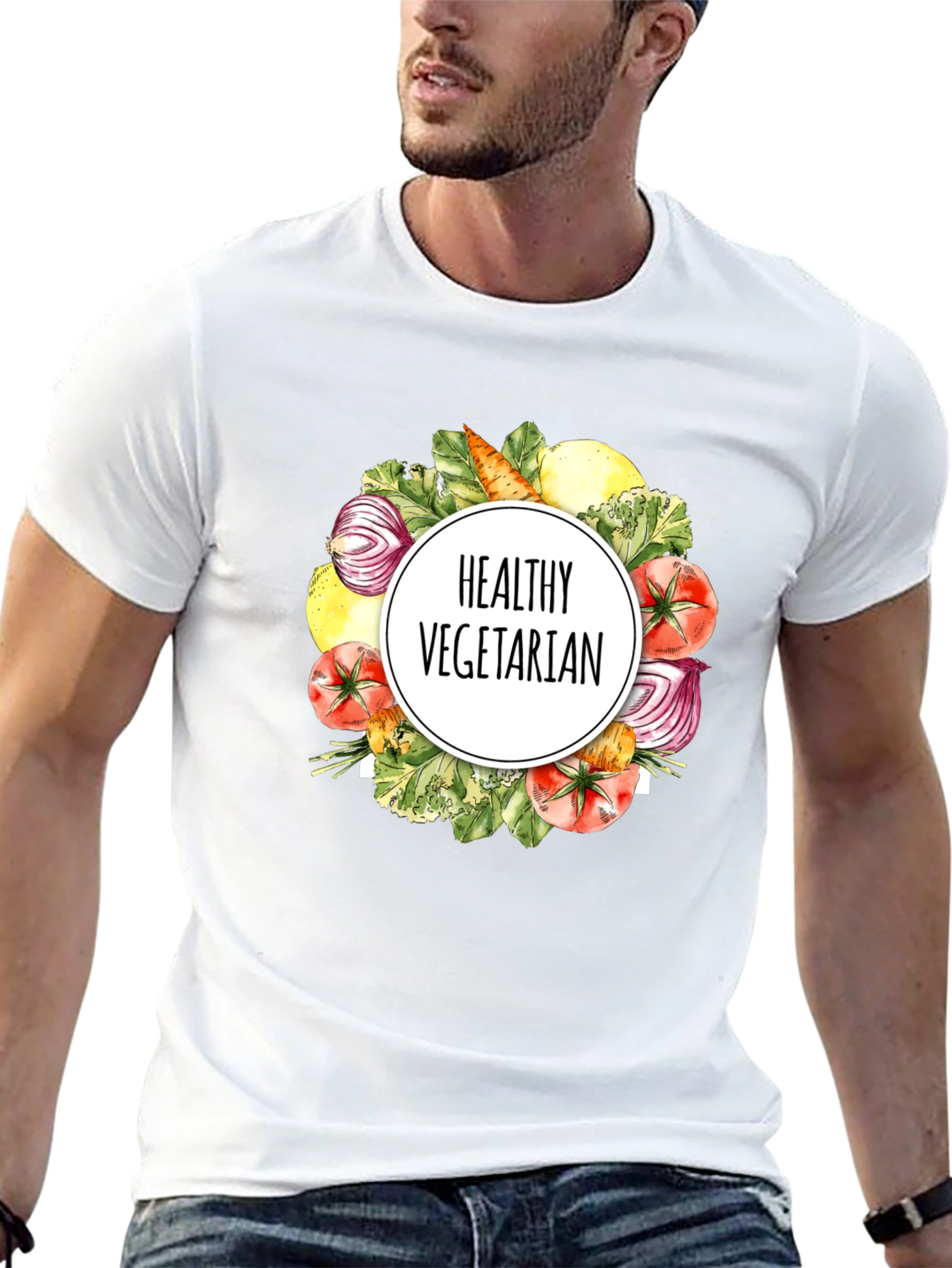 Healthy Vegetarian T-Shirt Eat Green