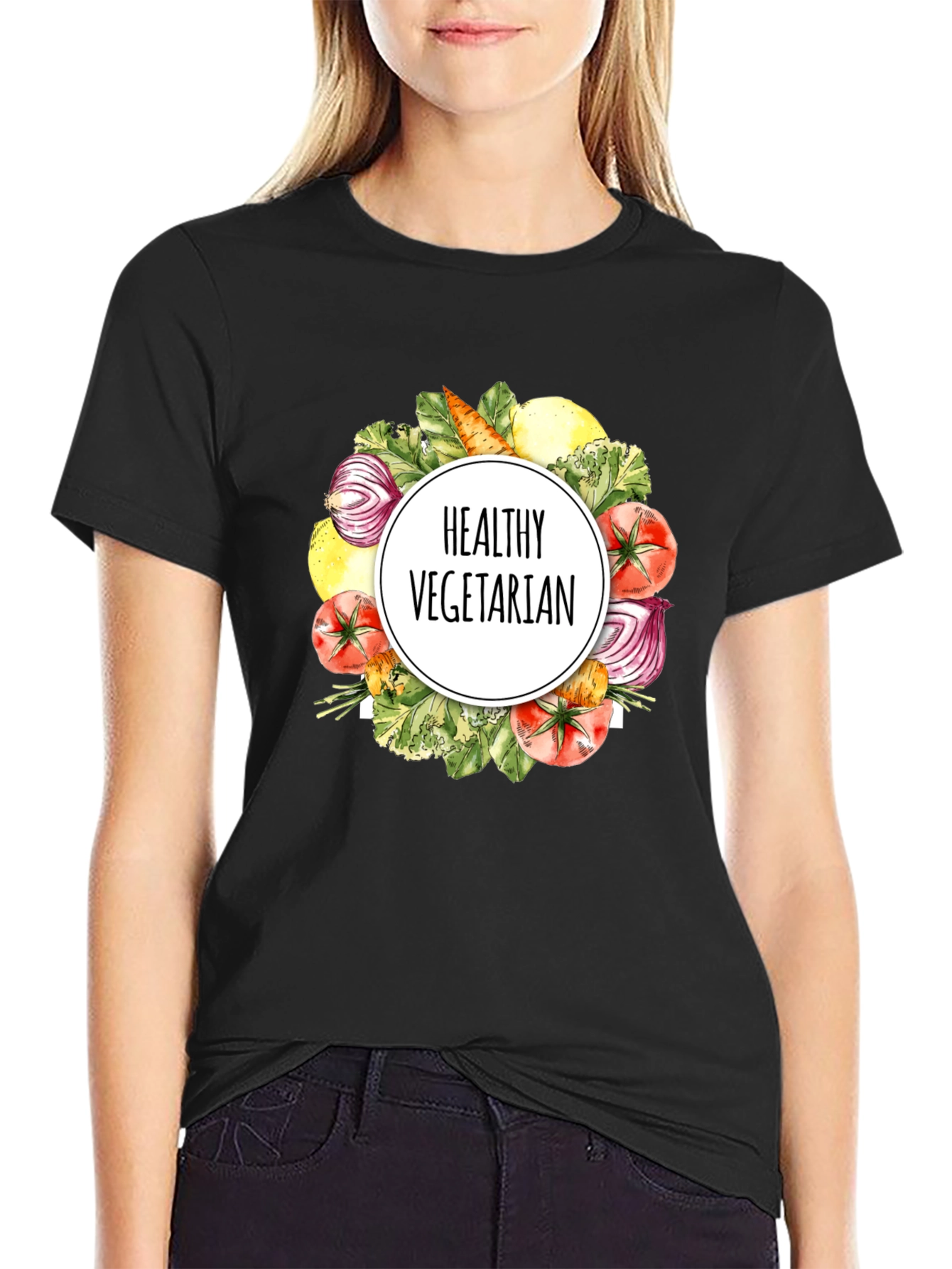 Healthy Vegetarian T-Shirt Eat Green