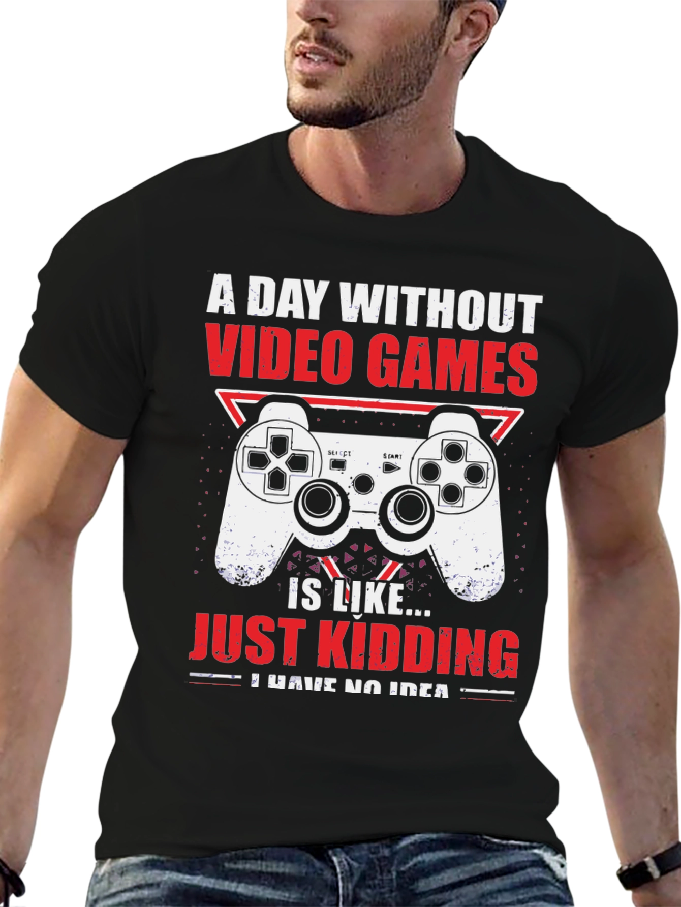 Funny Gamer T-Shirt - A Day Without Video Games