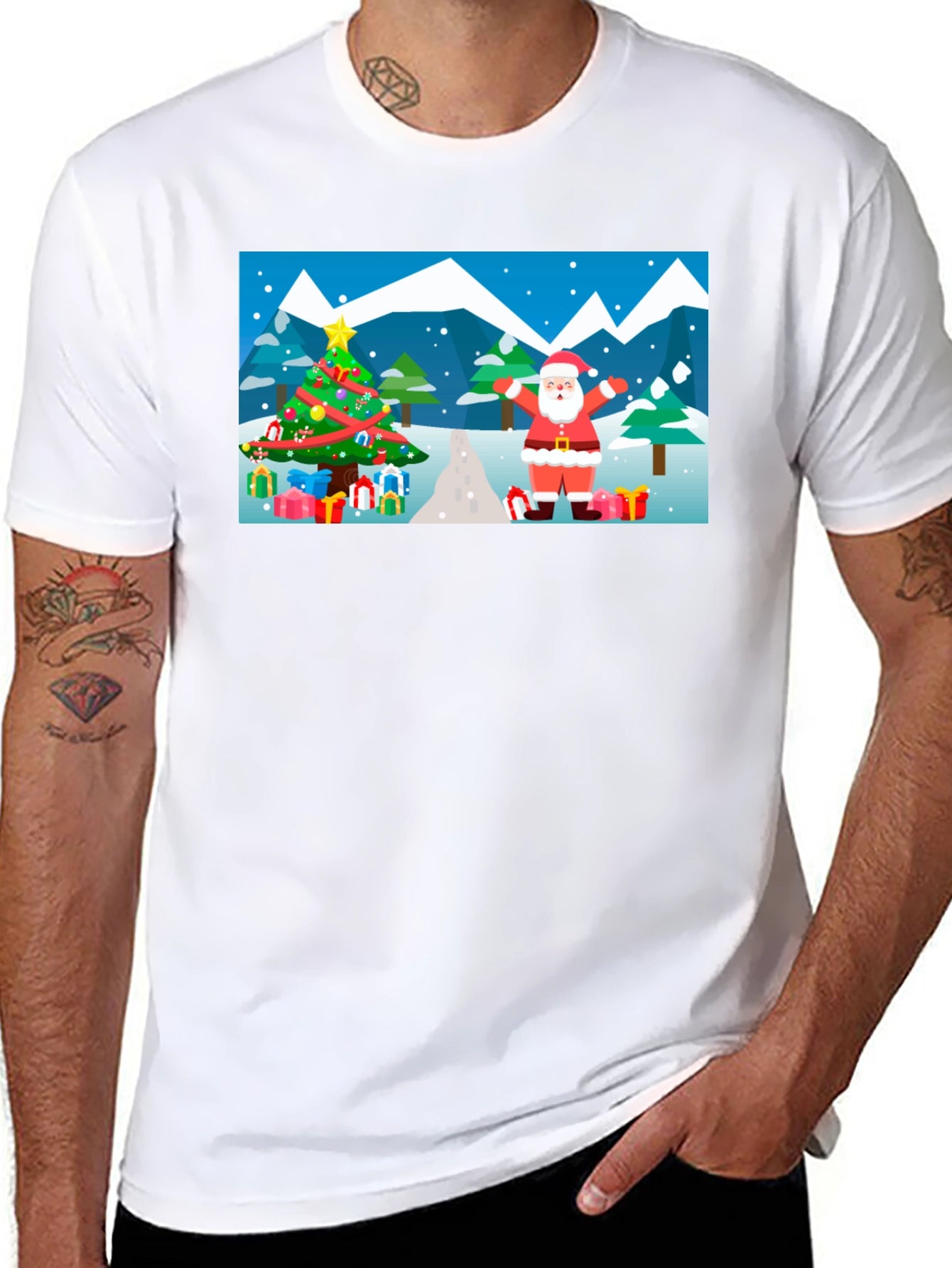 Festive Santa Christmas T-Shirt
