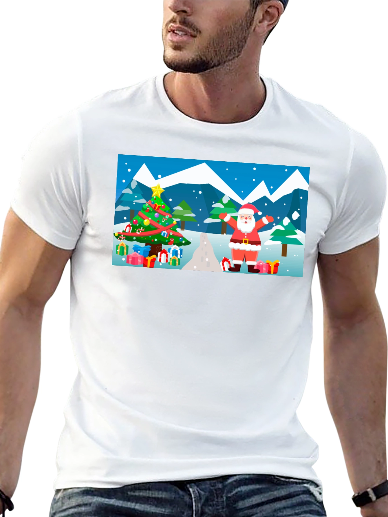 Festive Santa Christmas T-Shirt