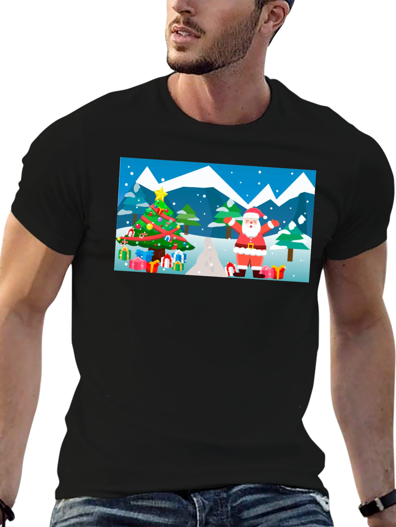 Festive Santa Christmas T-Shirt