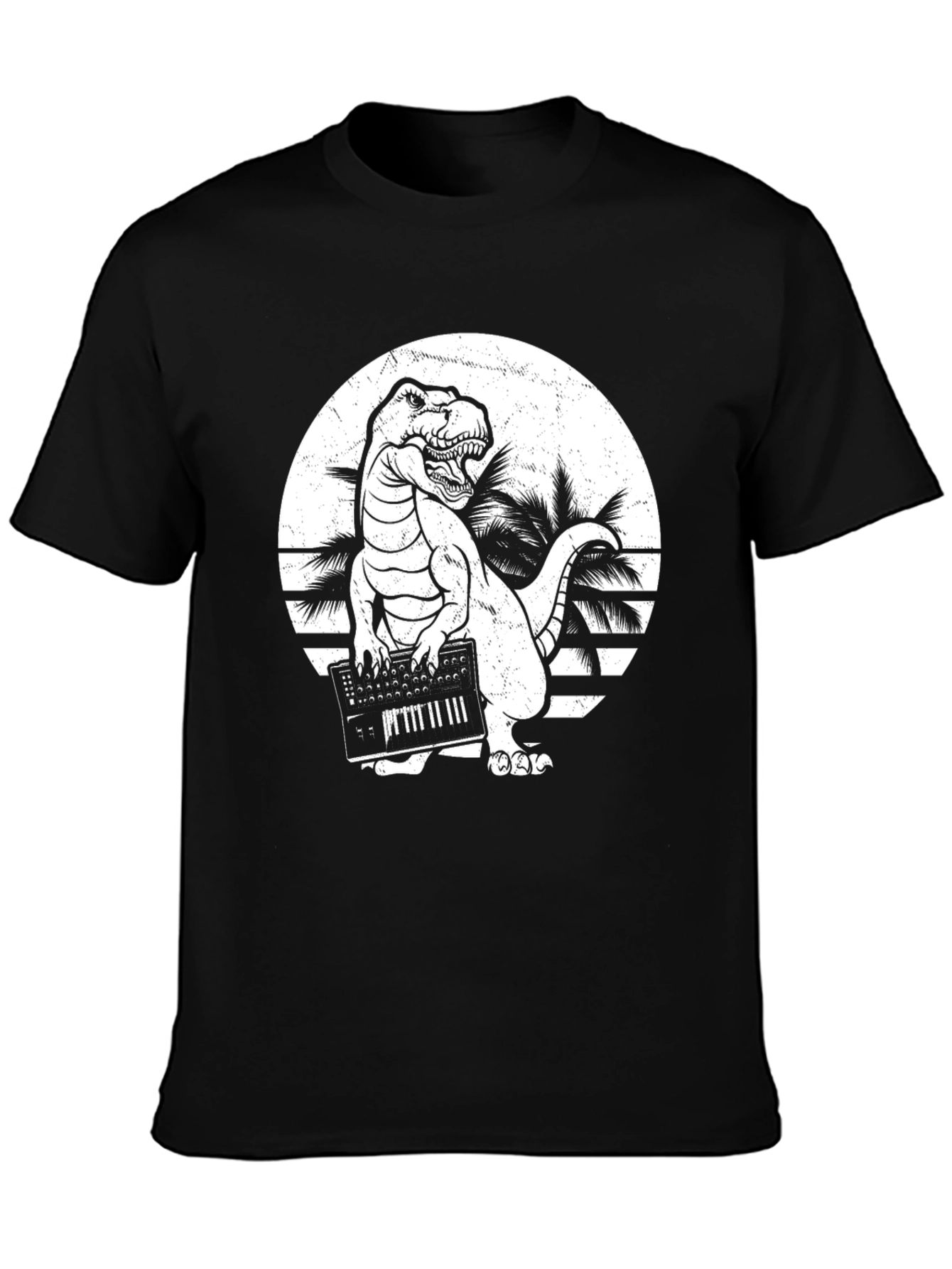 Dinosaur Playing Keyboard T-Shirt