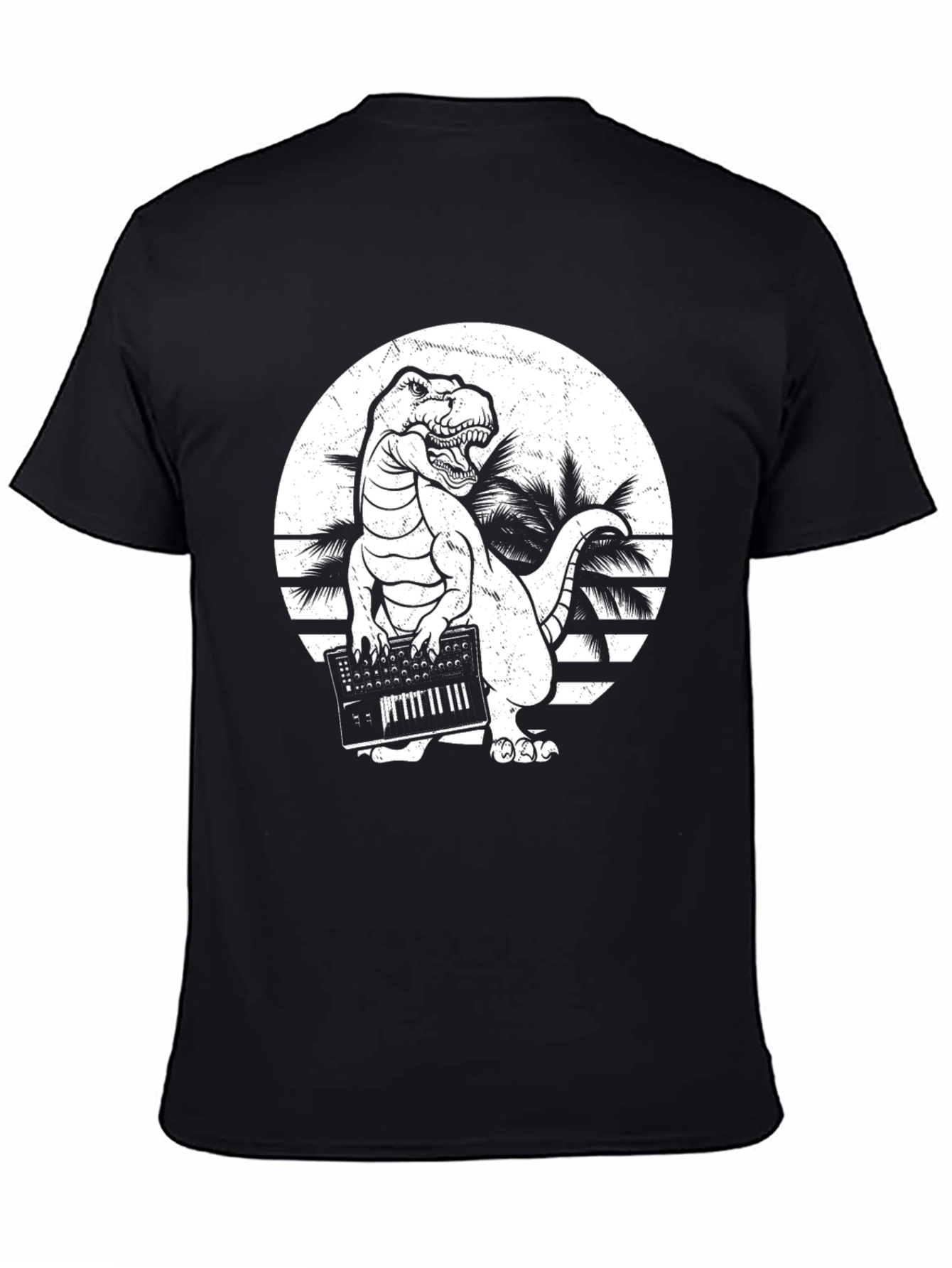 Dinosaur Playing Keyboard T-Shirt