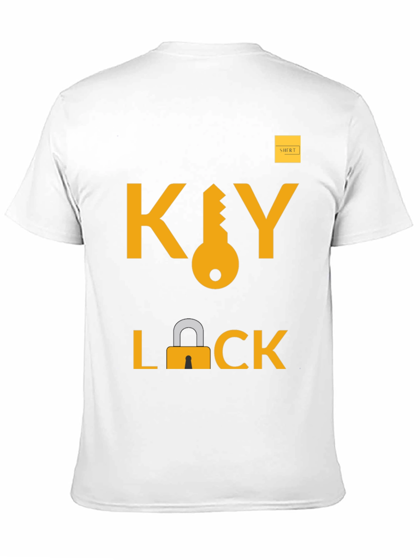 Key Lock Graphic Tee - Trendy Unisex T-Shirt
