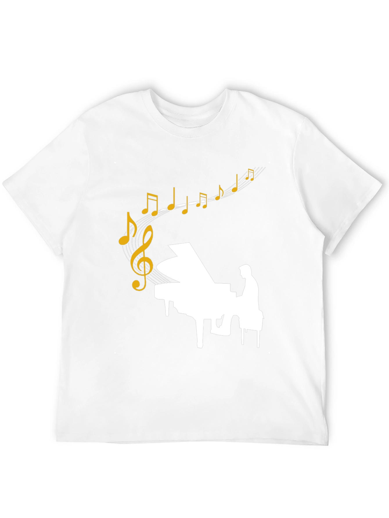 Musical Piano Graphic T-Shirt