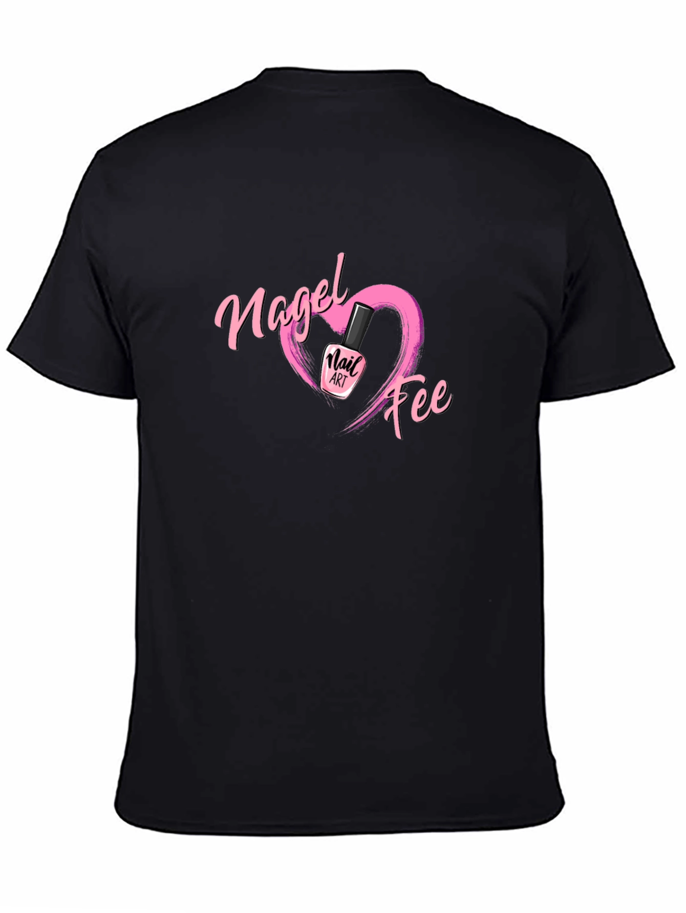 Nail Fee Graphic T-Shirt Unique Heart Design