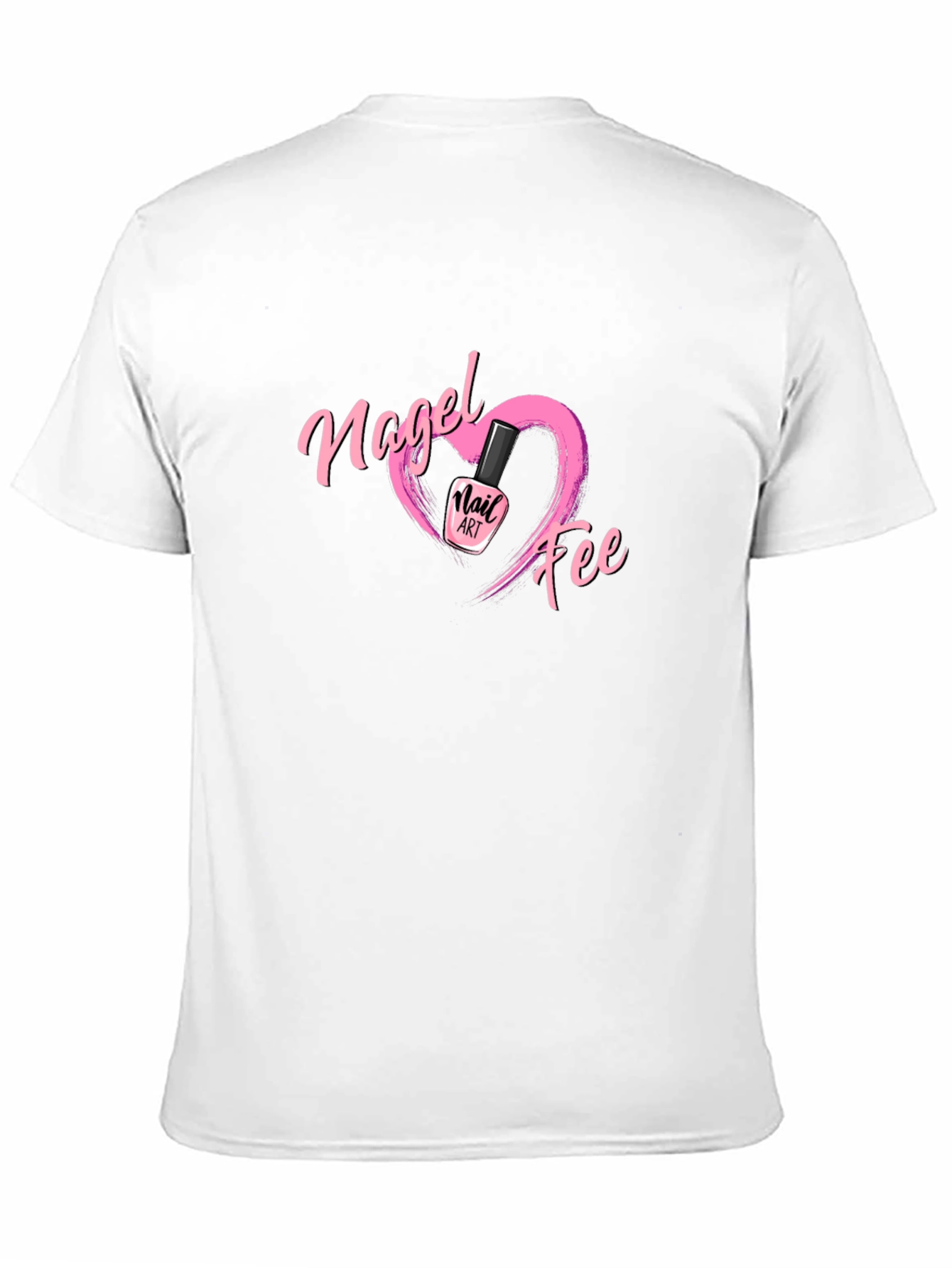 Nail Fee Graphic T-Shirt Unique Heart Design