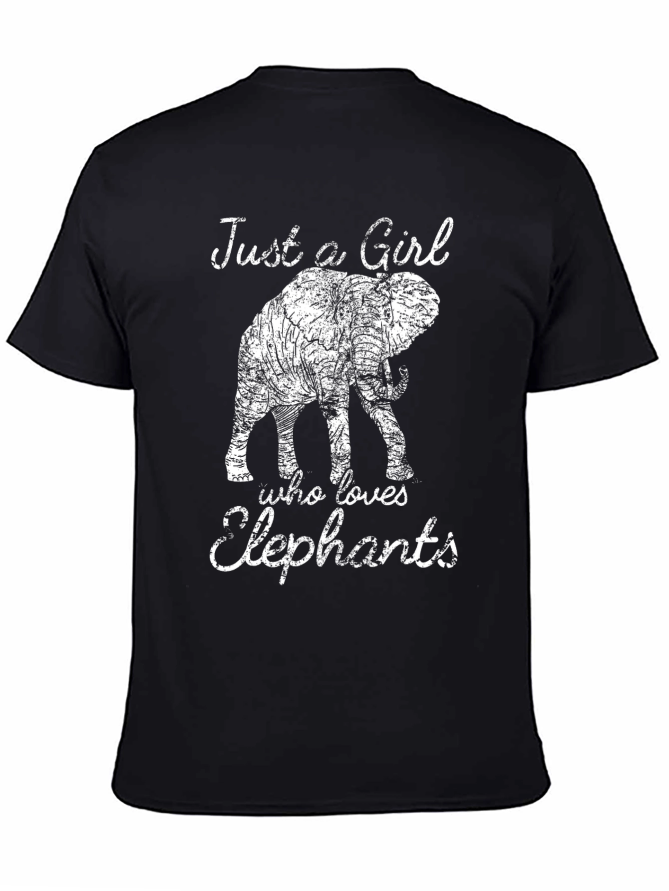 Elephant Lover Black T-Shirt