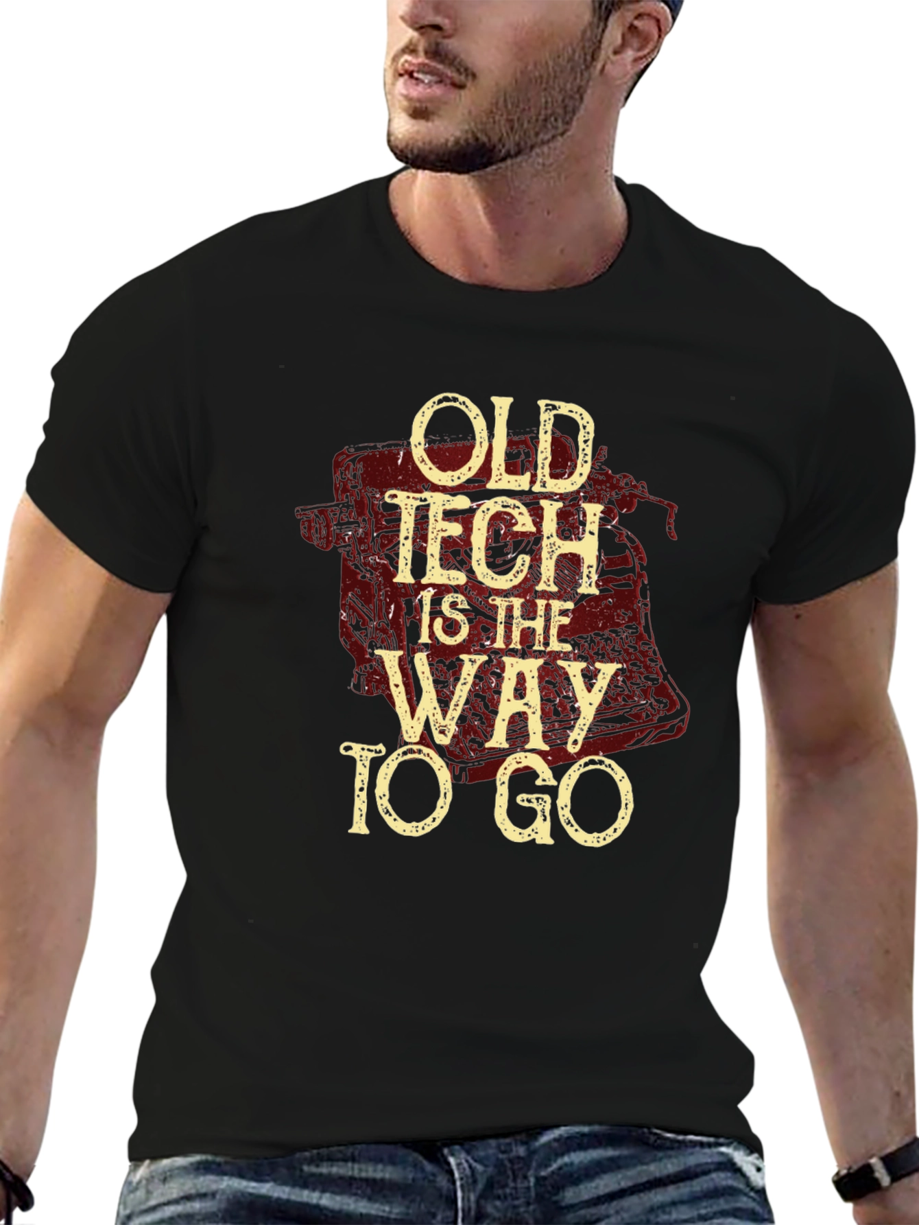 Old Tech is the Way to Go Graphic T-Shirt