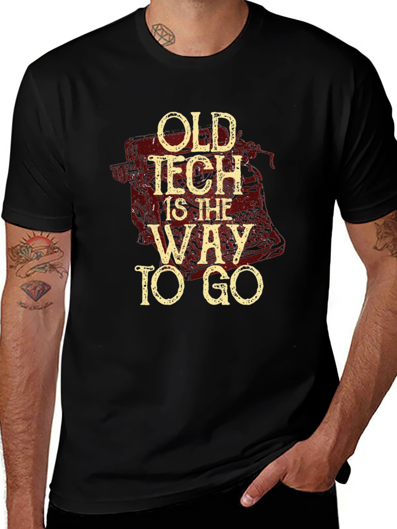 Old Tech is the Way to Go Graphic T-Shirt
