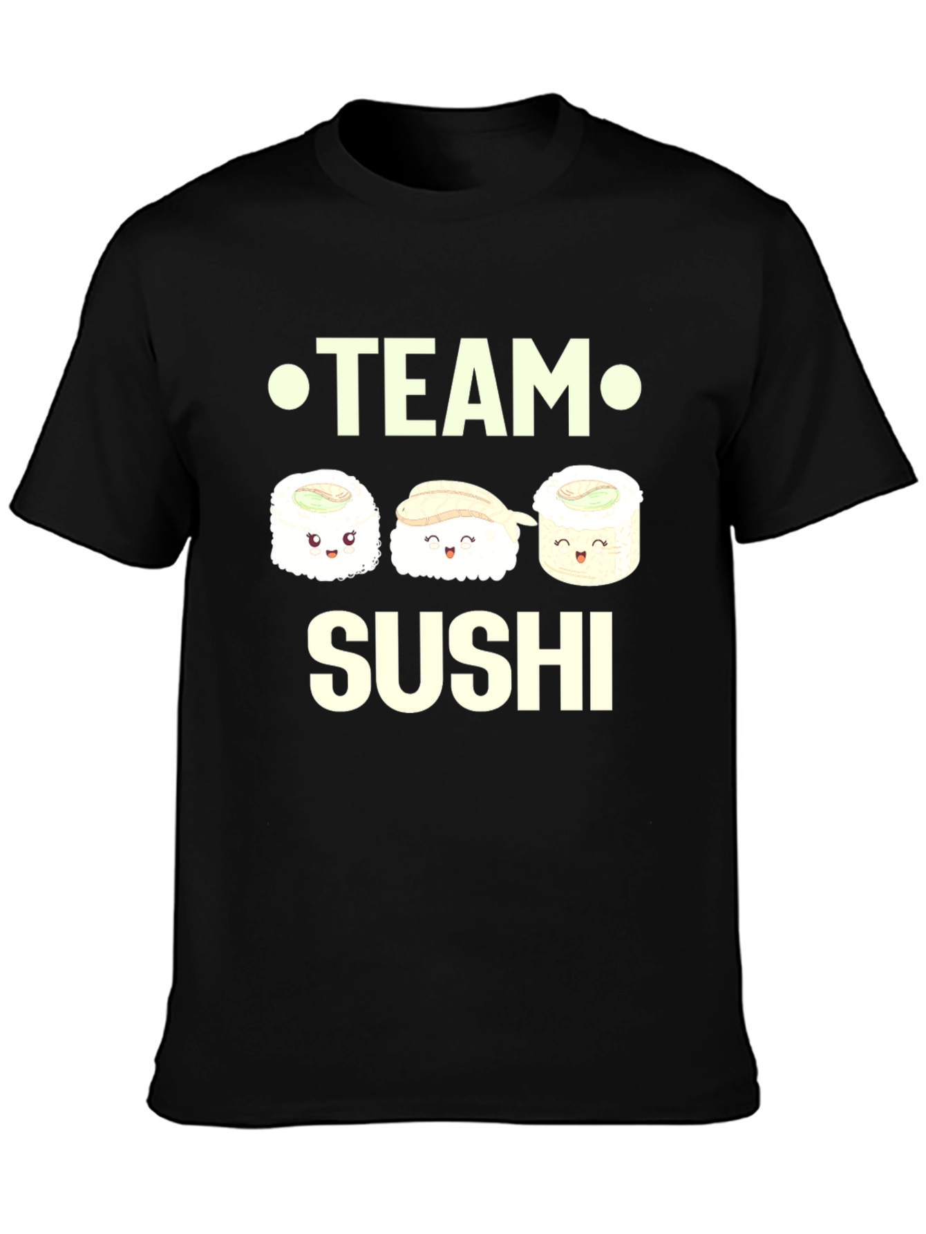 Team Sushi T-Shirt - Kawaii Anime Style