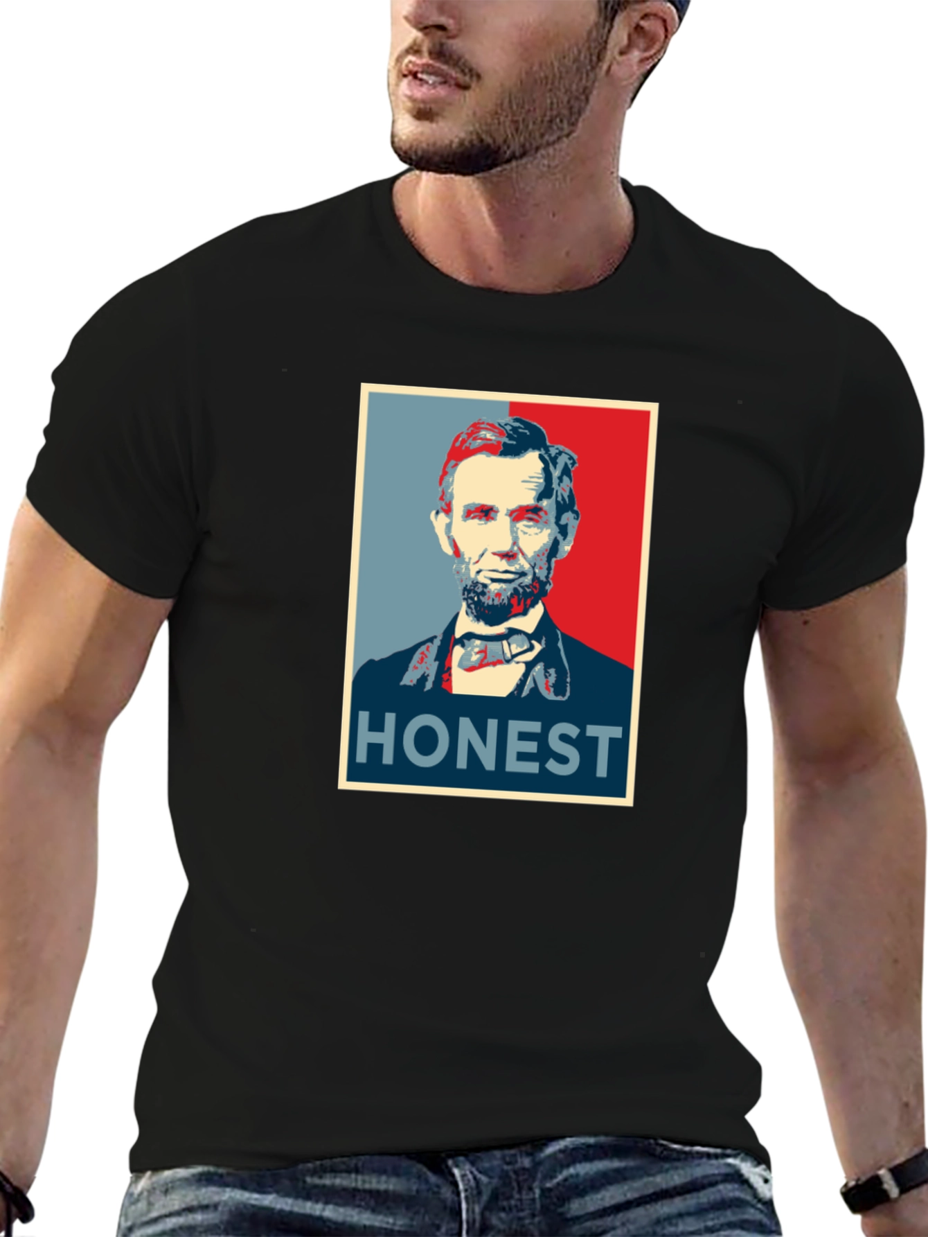 Honest Abe Graphic Tee - Classic Presidential T-Shirt