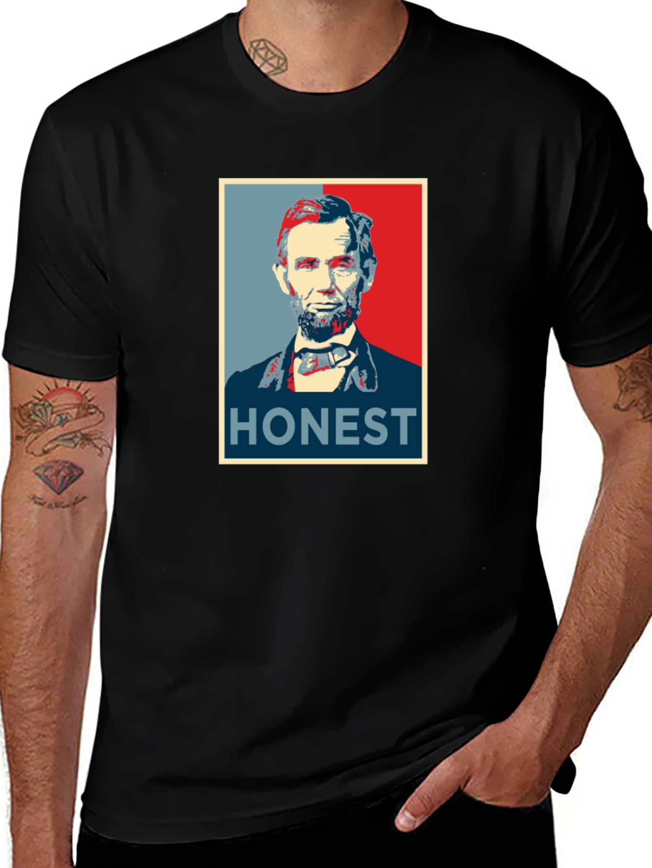 Honest Abe Graphic Tee - Classic Presidential T-Shirt