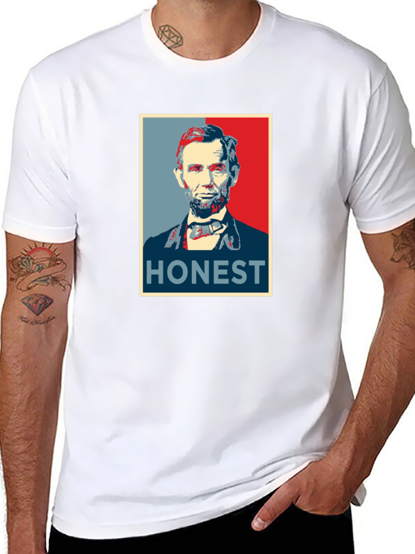 Honest Abe Graphic Tee - Classic Presidential T-Shirt