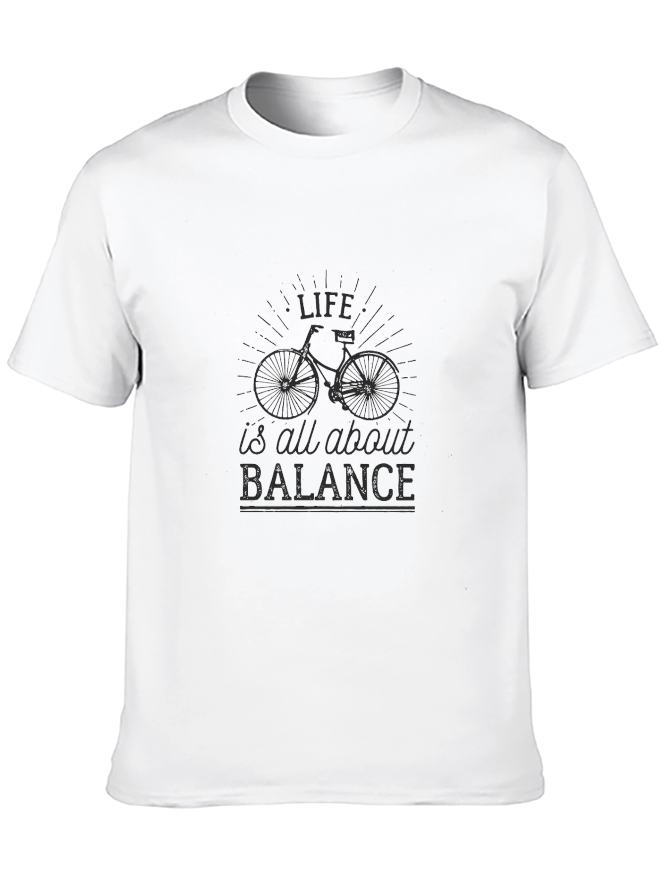 Life is Balance Bike Graphic Tee - Black