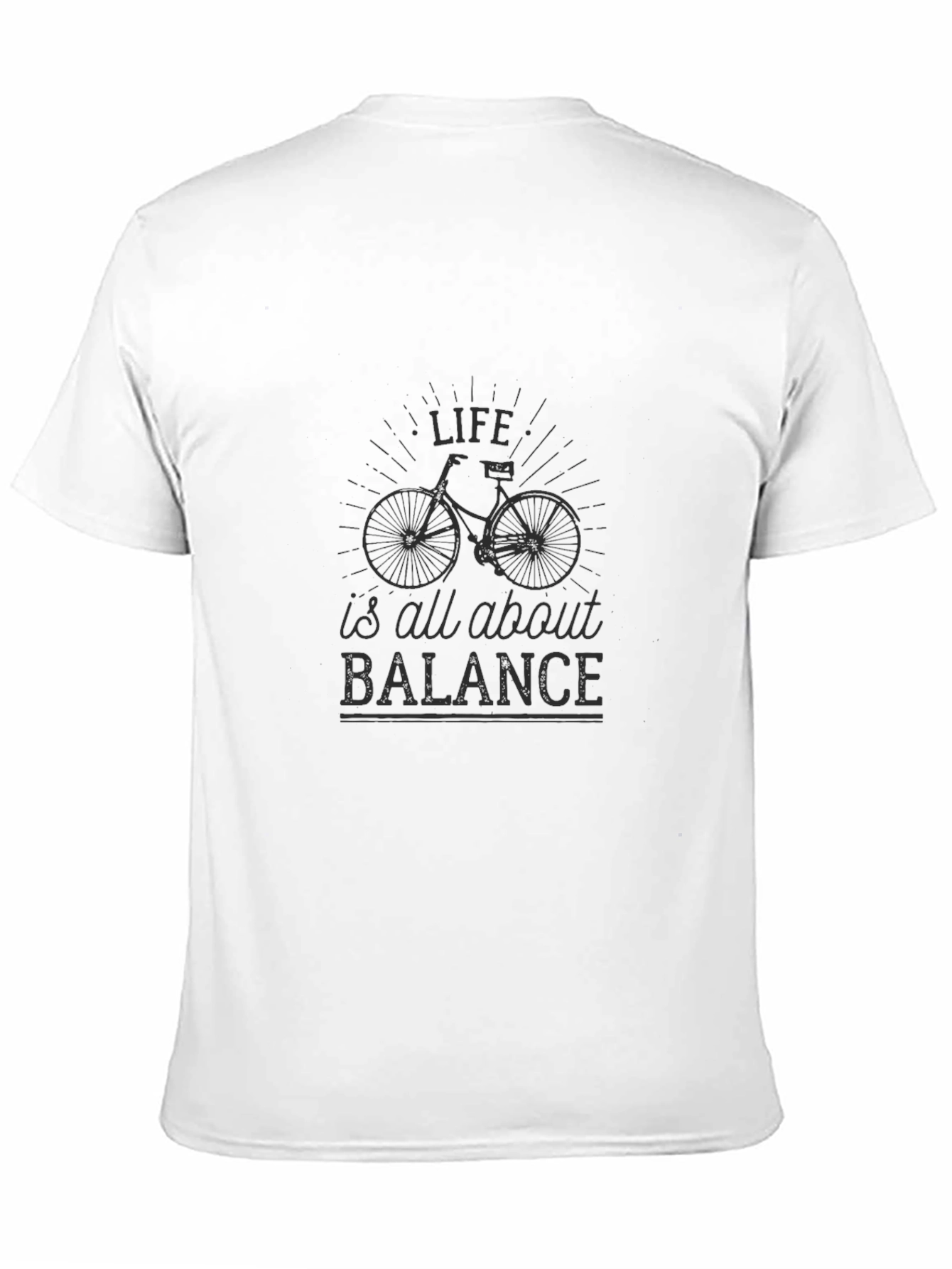 Life is Balance Bike Graphic Tee - Black