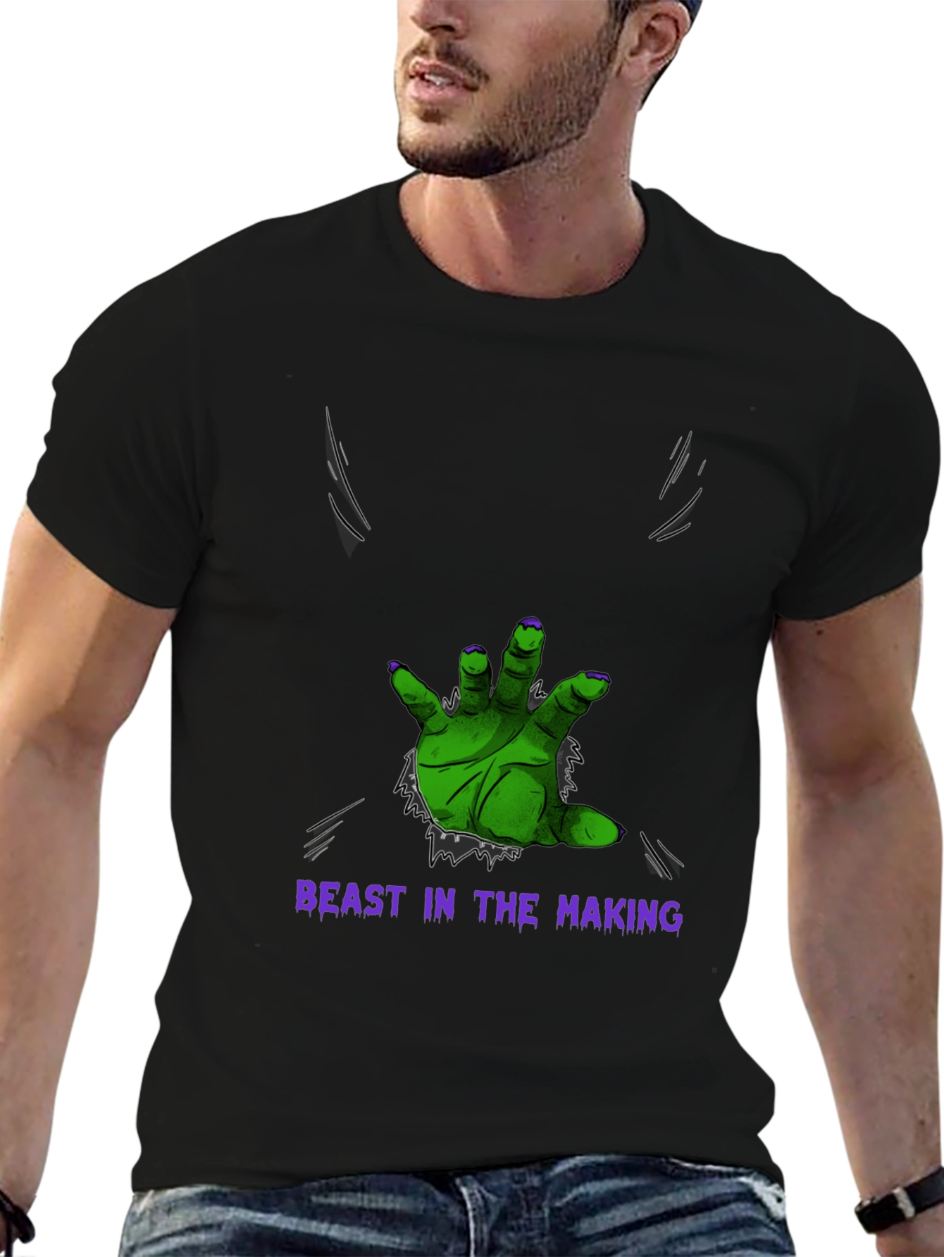 Beast in the Making Graphic Tee - Black