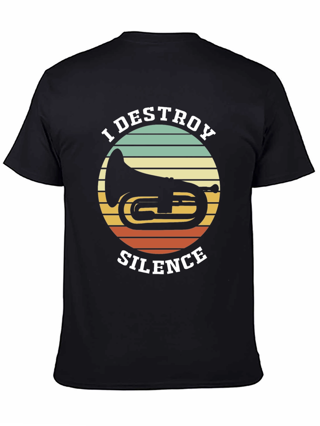 I Destroy Silence Tuba Graphic Tee