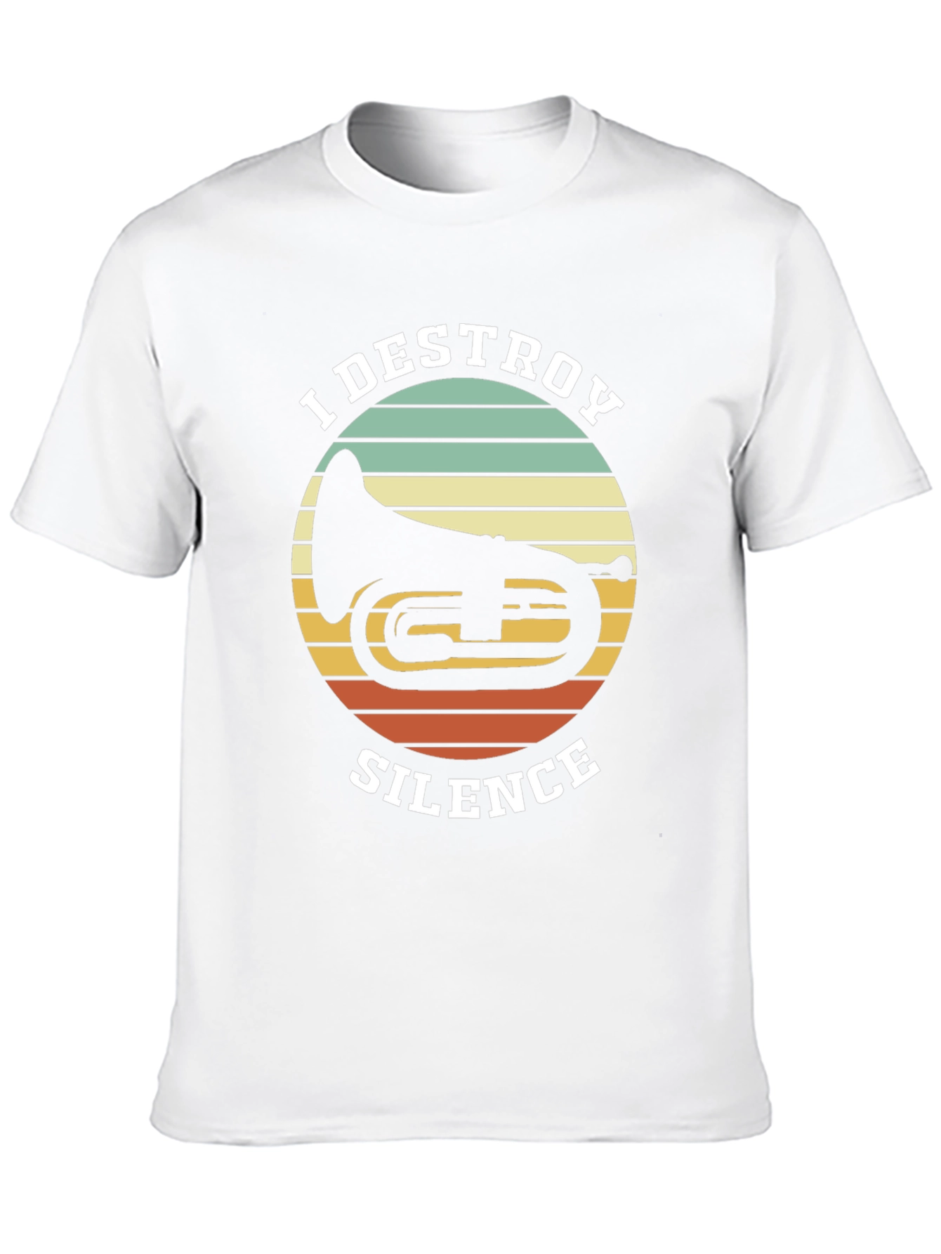 I Destroy Silence Tuba Graphic Tee