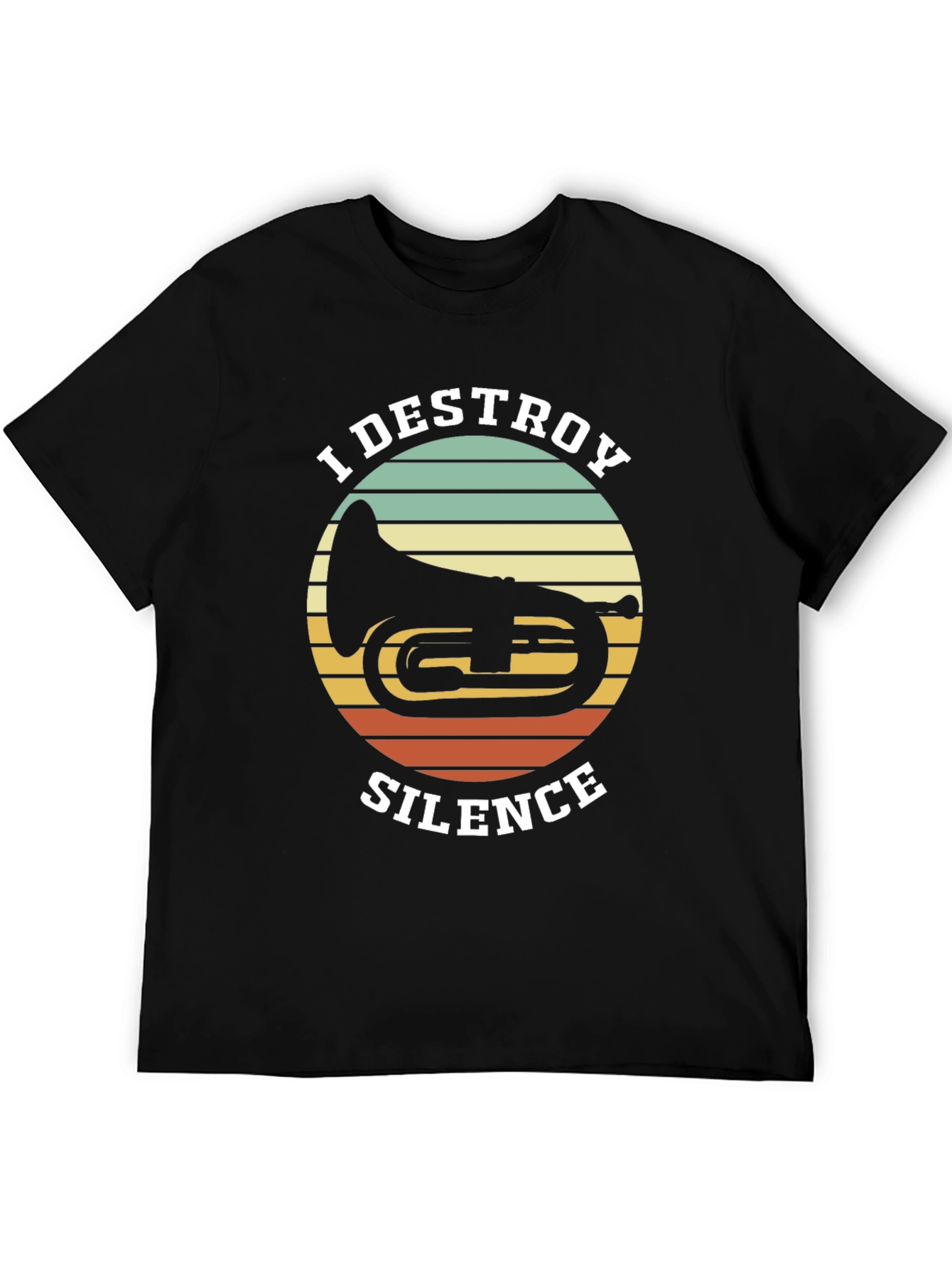 I Destroy Silence Tuba Graphic Tee