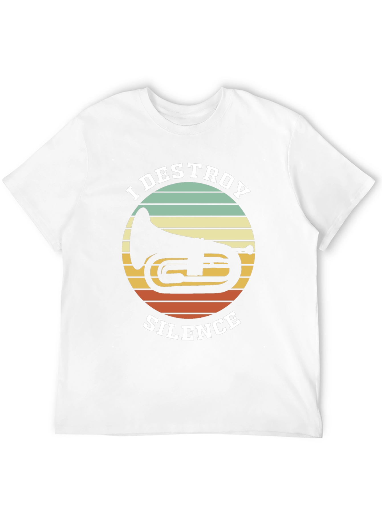 I Destroy Silence Tuba Graphic Tee